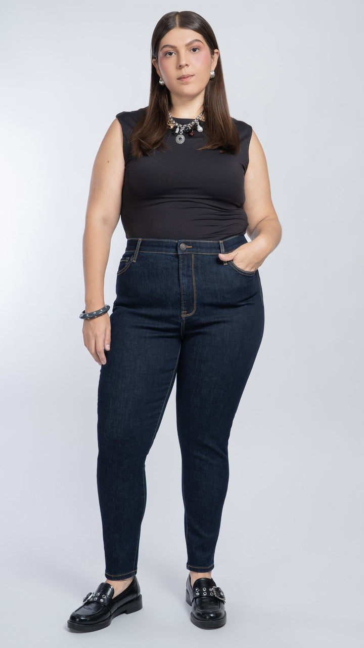 Pantalón High Rise Skinny Curvy Balam BL221