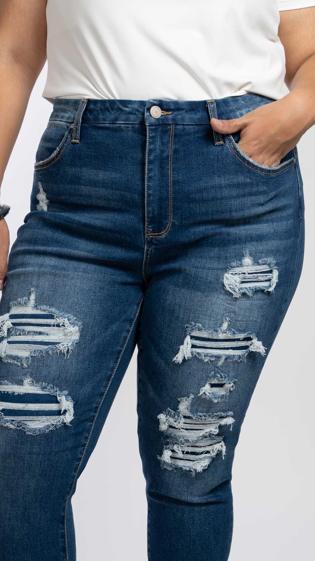 Pantalón High Rise Skinny Curvy Balam BL6451