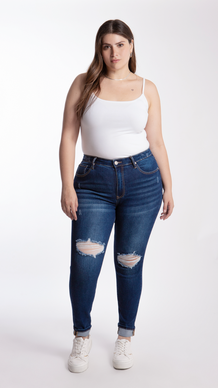 Pantalón High Rise Skinny Curvy Balam BL6459R