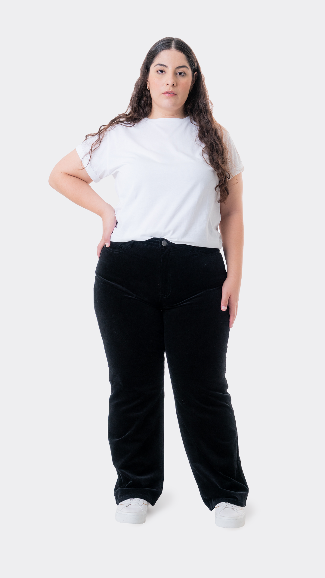 Pantalón Wide Leg De Pana Curvy  Balam BL6492