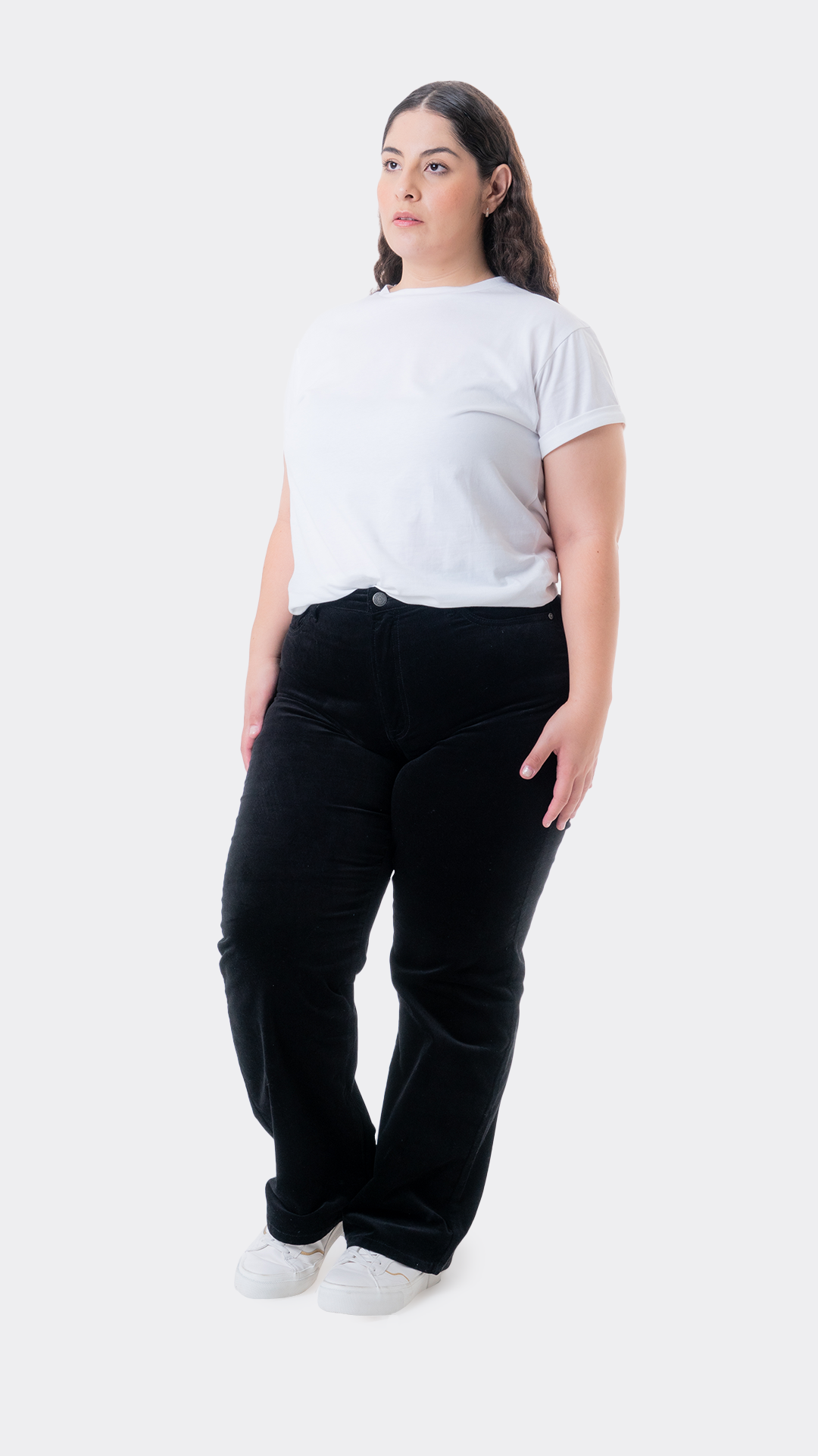 Pantalón Wide Leg De Pana Curvy  Balam BL6492