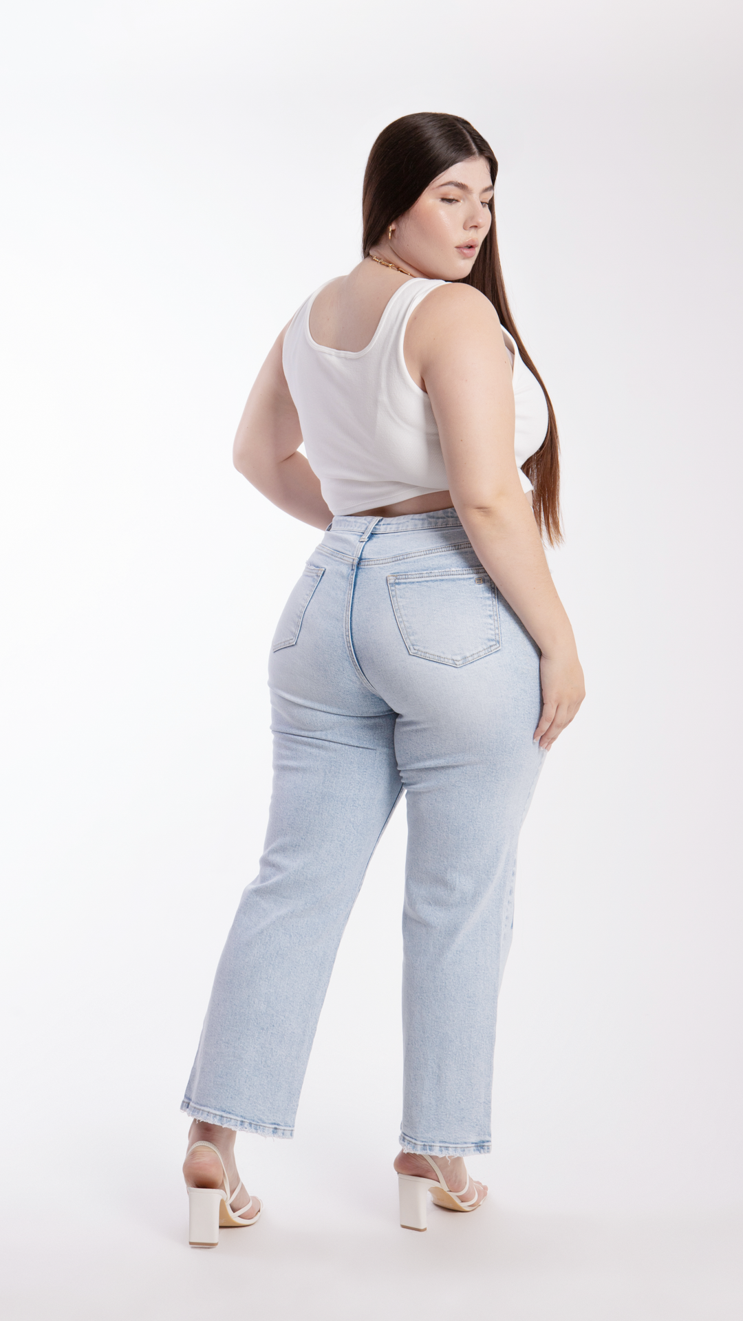 Pantalón Straight Bicolor Curvy Balam BL6625