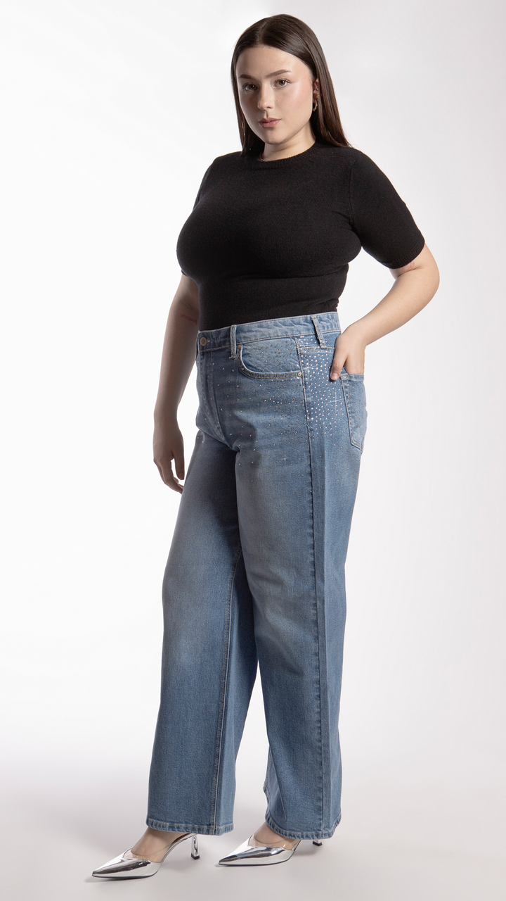 Pantalón Wide Leg Curvy Balam BL7116