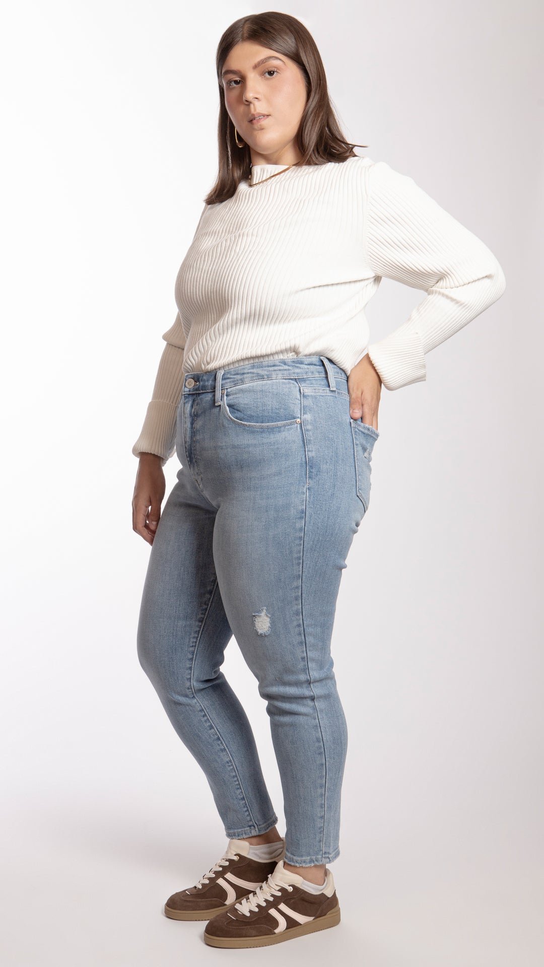 Pantalón High Rise Skinny Curvy Balam BL7162