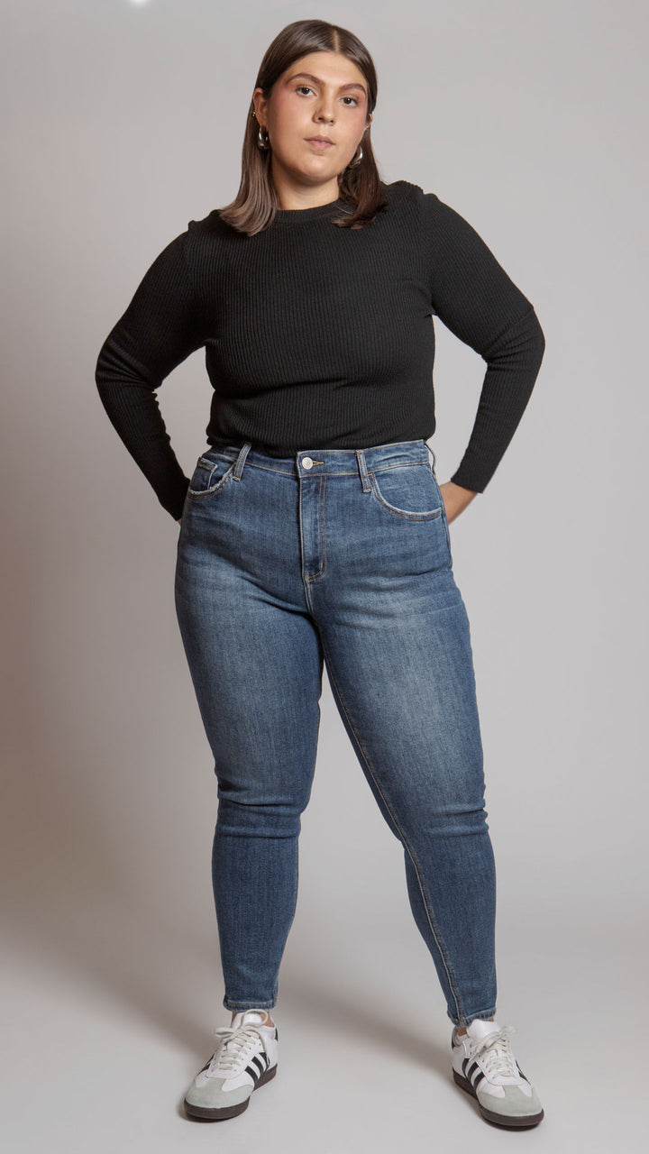 Pantalón High Rise Skinny Curvy Balam BL7164