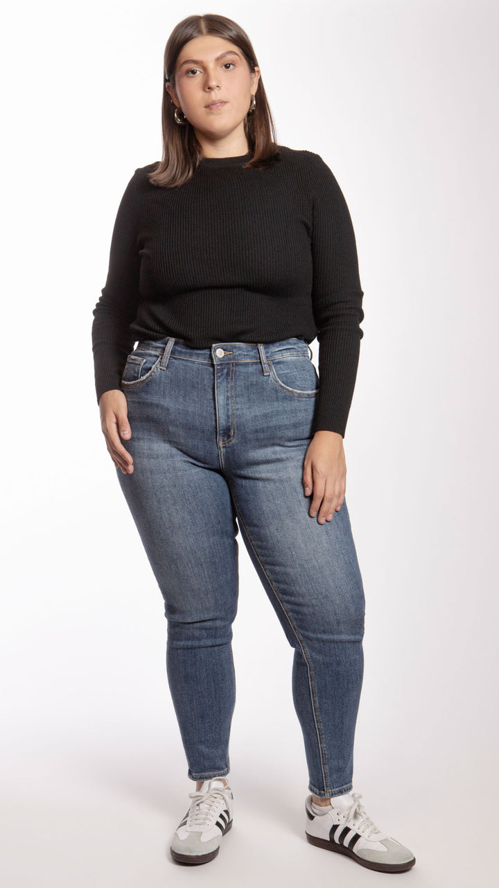 Pantalón High Rise Skinny Curvy Balam BL7164