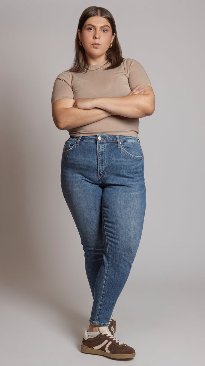 Pantalón High Rise Skinny Curvy Balam BL7165