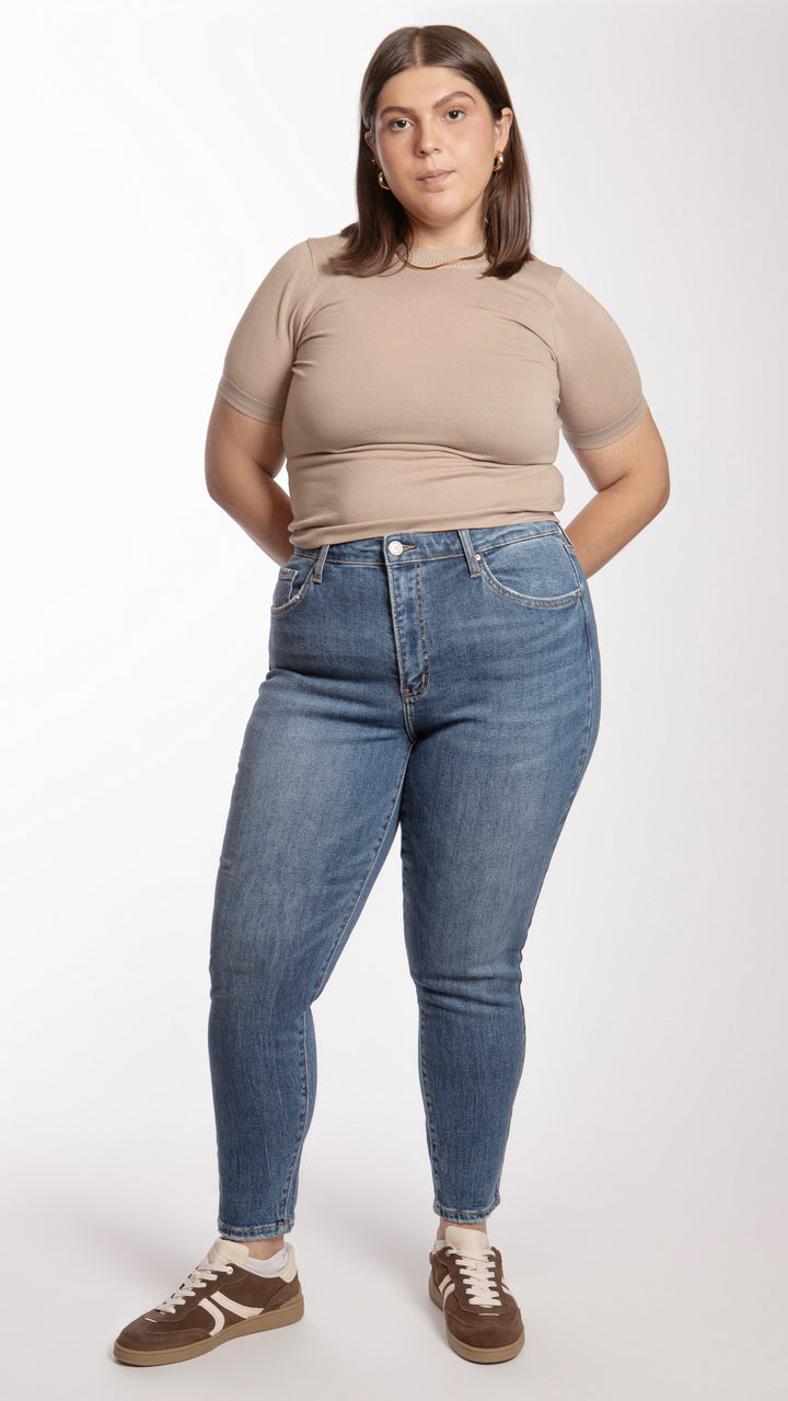 Pantalón High Rise Skinny Curvy Balam BL7165