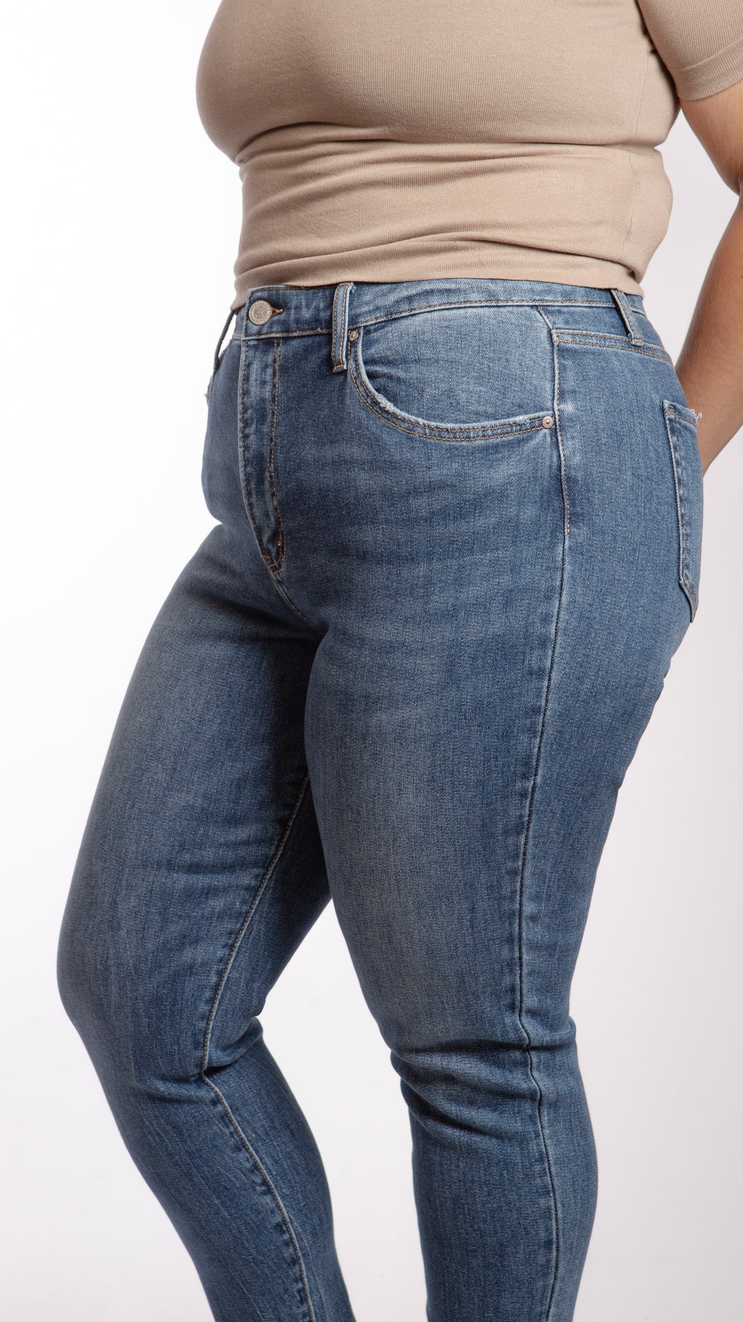 Pantalón High Rise Skinny Curvy Balam BL7165