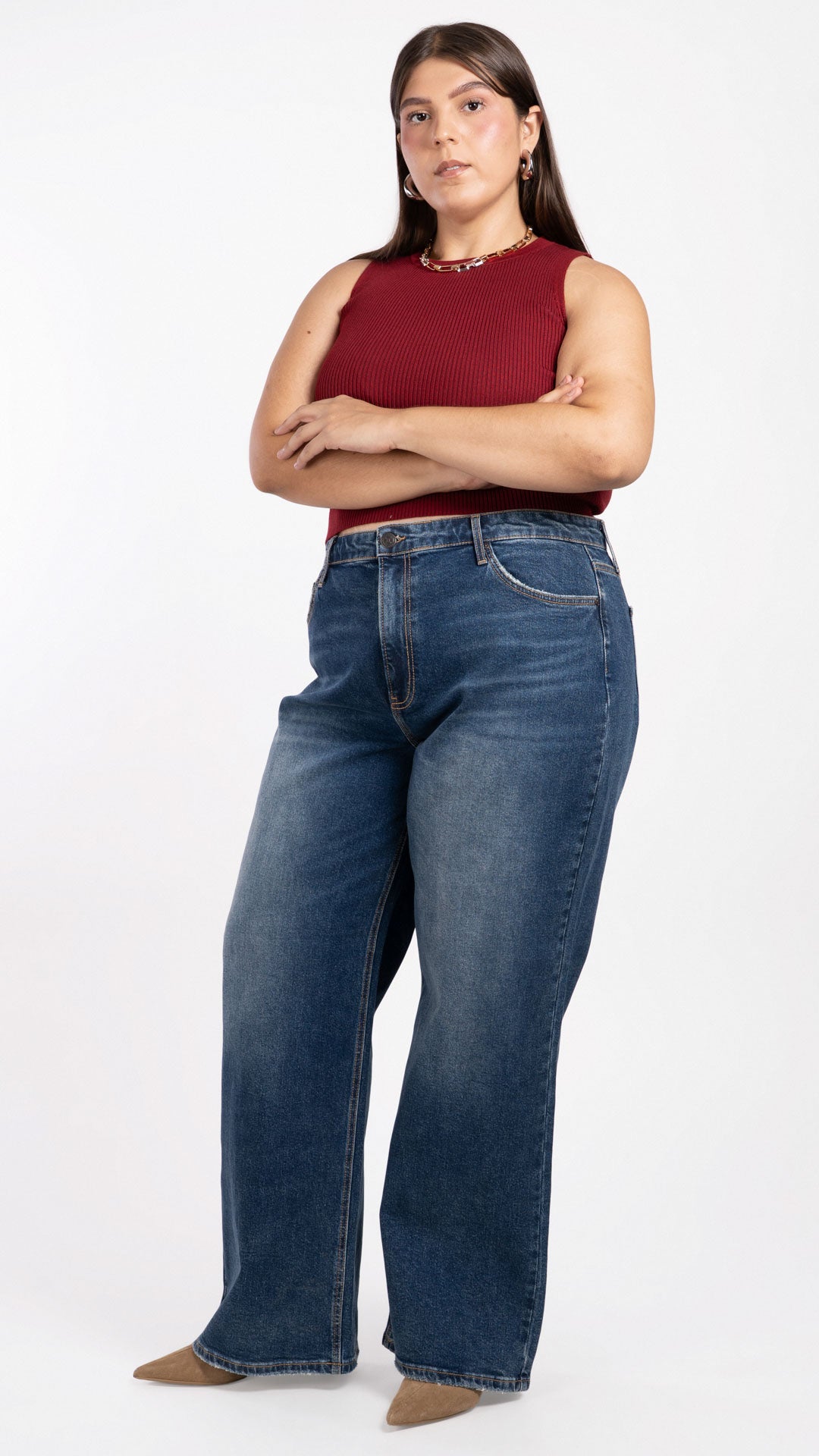 Pantalón Wide Leg Curvy Balam BL7174