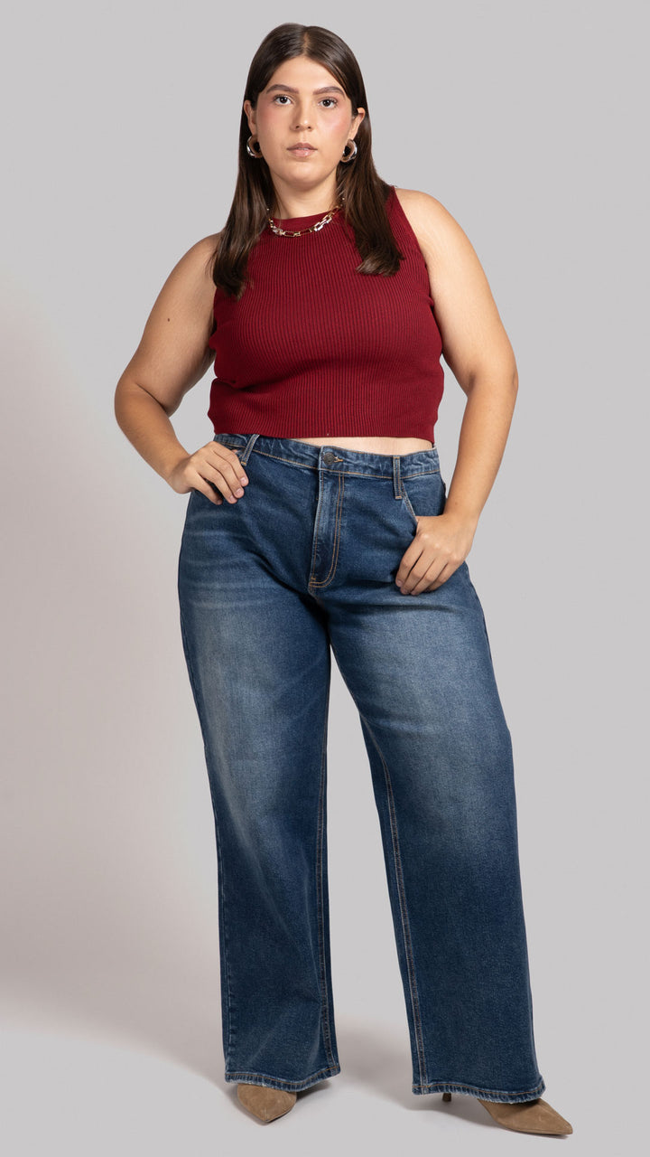Pantalón Wide Leg Curvy Balam BL7174