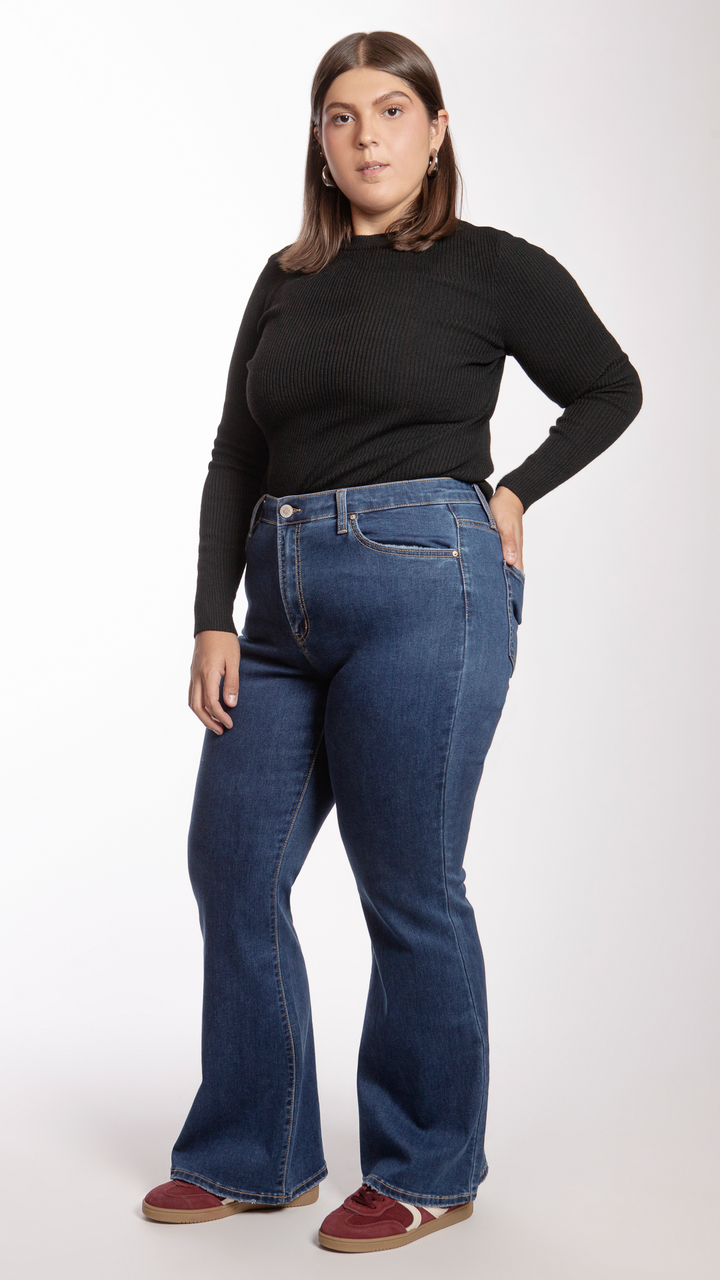 Pantalón Flare Curvy Balam BL7182