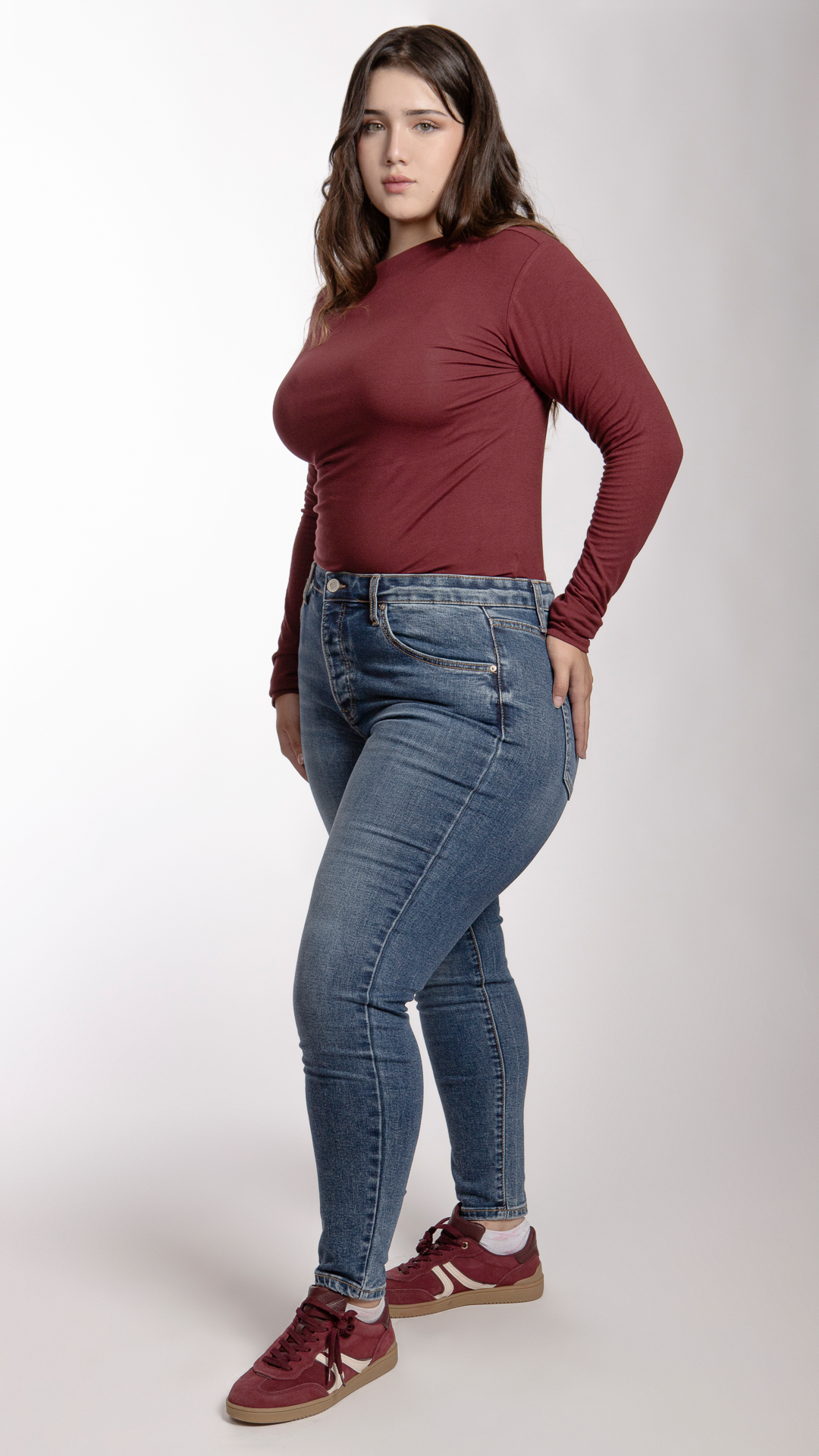 Pantalón High Rise Skinny Curvy Balam BL7191