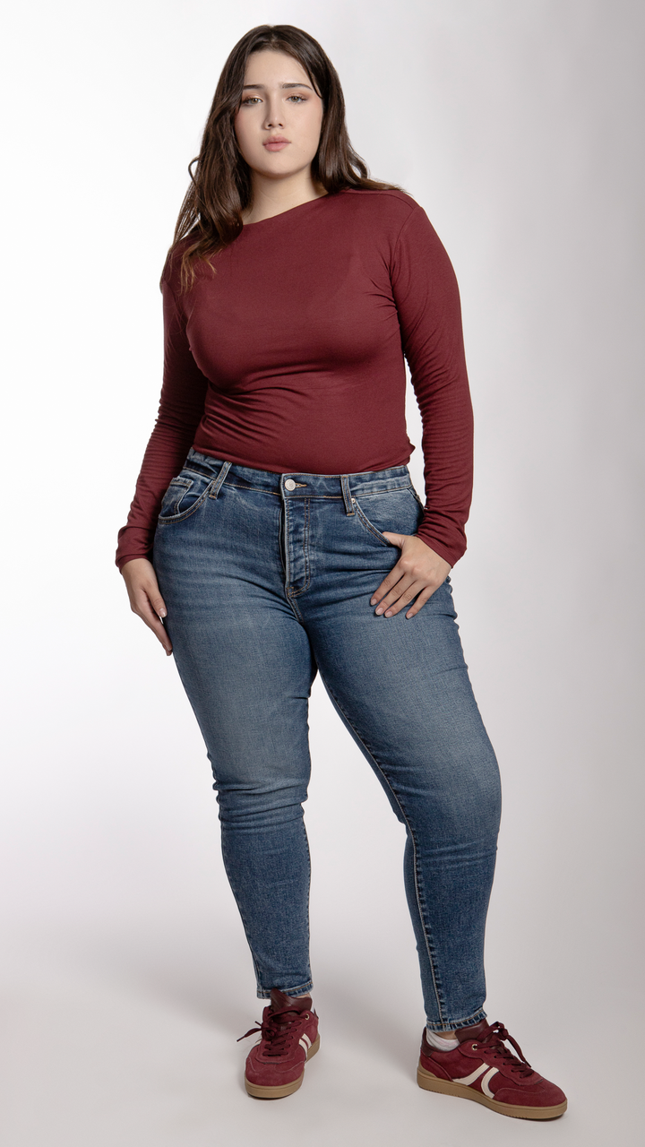 Pantalón High Rise Skinny Curvy Balam BL7191