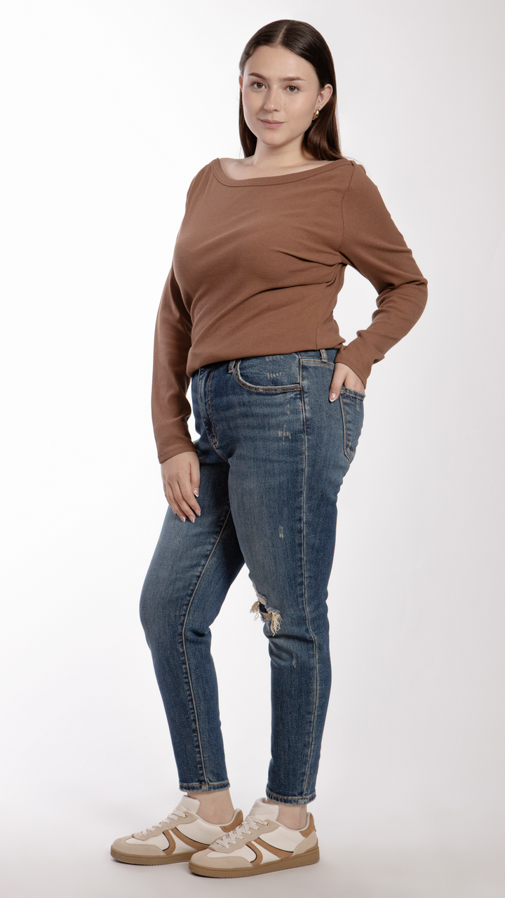 Pantalón High Rise Skinny Curvy Balam BL7193