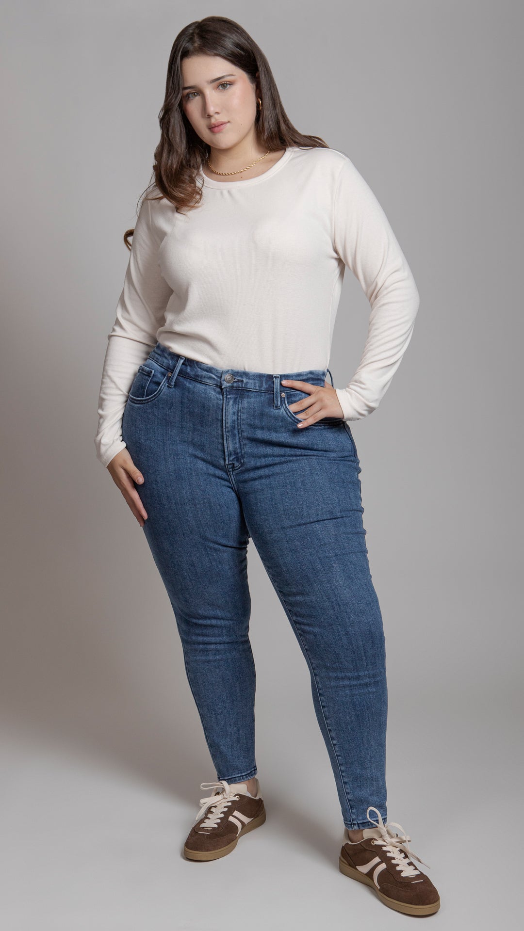 Pantalón High Rise Skinny Curvy Balam BL7195