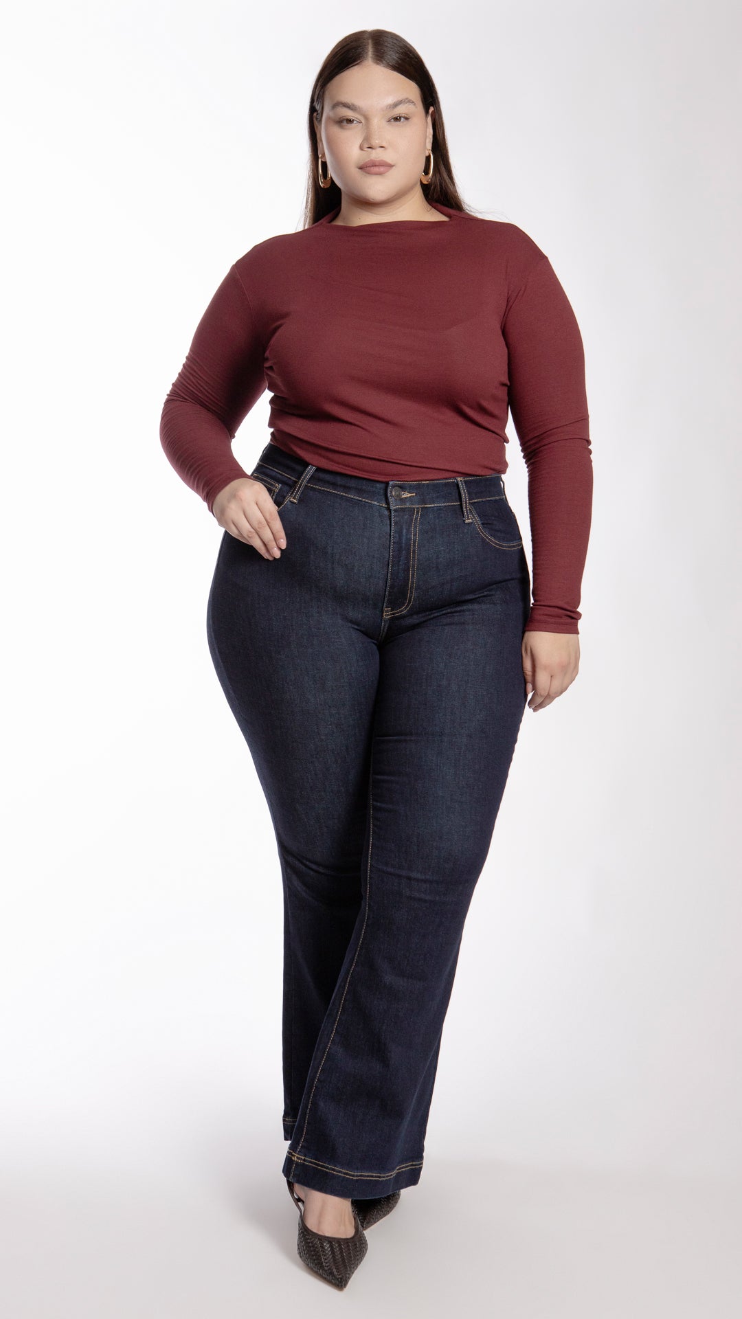 Pantalón Flare Curvy Balam BL7284