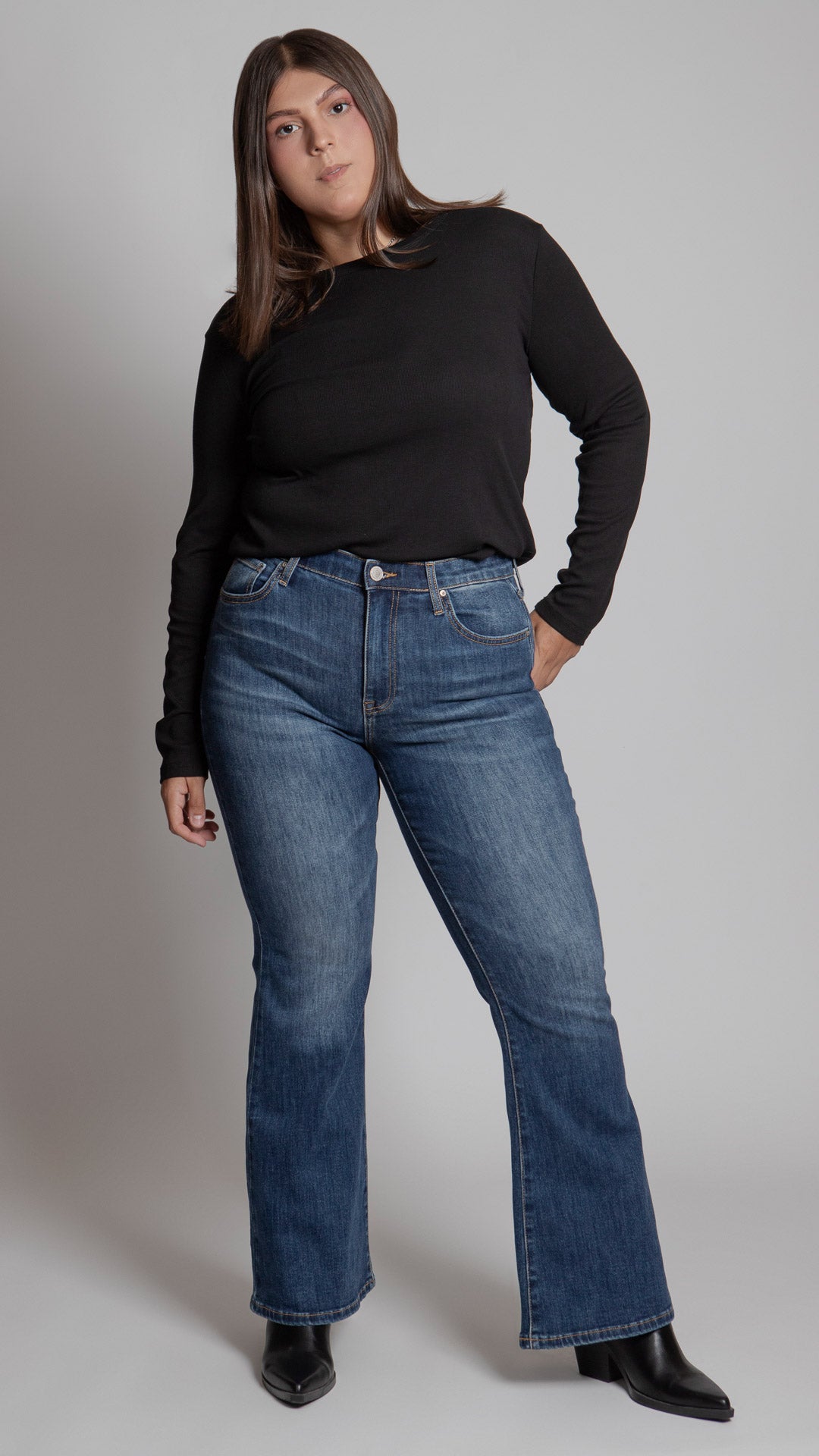 Pantalón Flare Curvy Balam BL7302