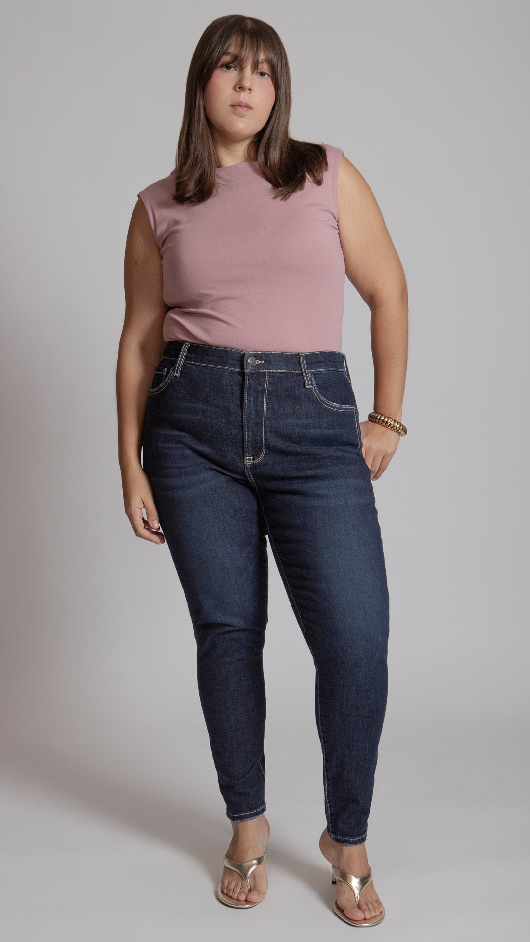 Pantalón High Rise Skinny Curvy Balam BL7445