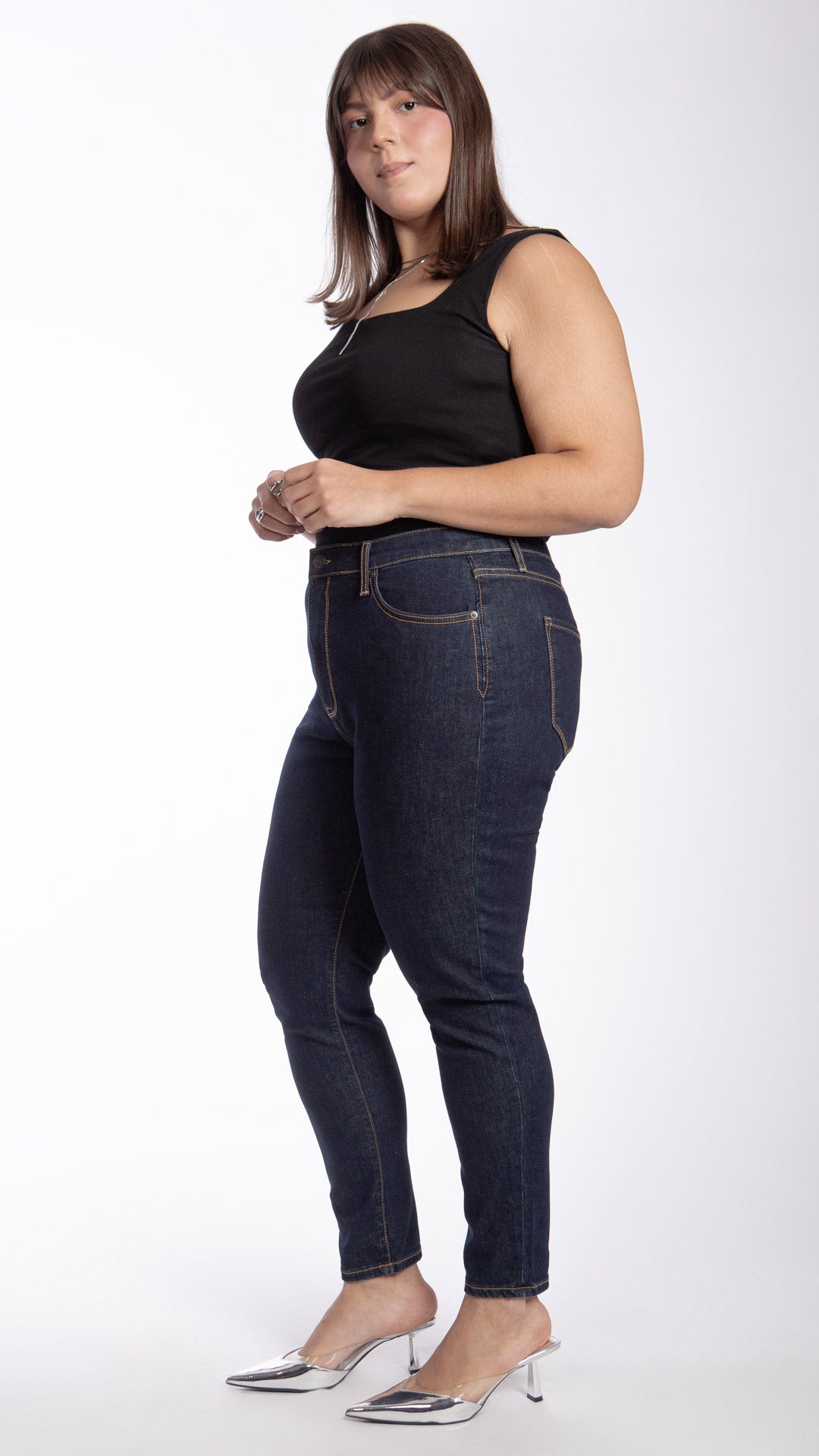 Pantalón High Rise Skinny Curvy Balam BL7445