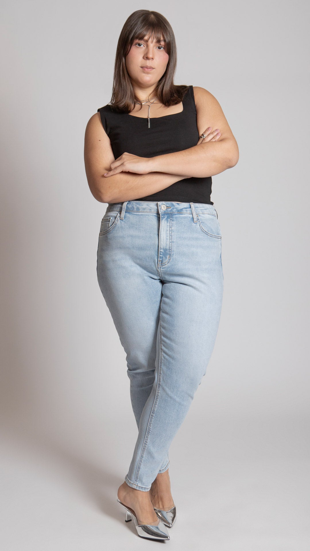 Pantalón High Rise Skinny Curvy Balam BL7446