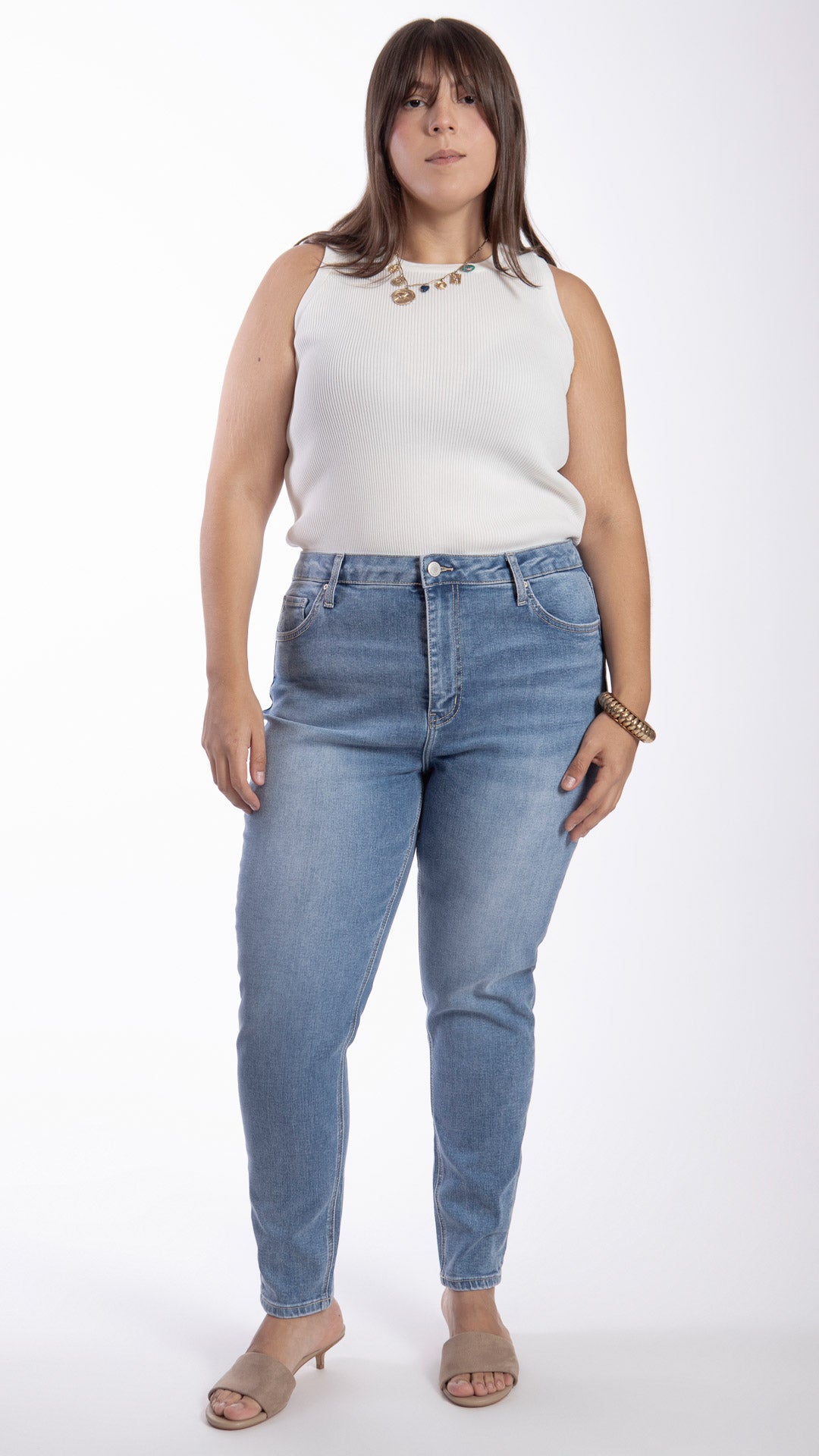 Pantalón High Rise Skinny Curvy Balam BL7446