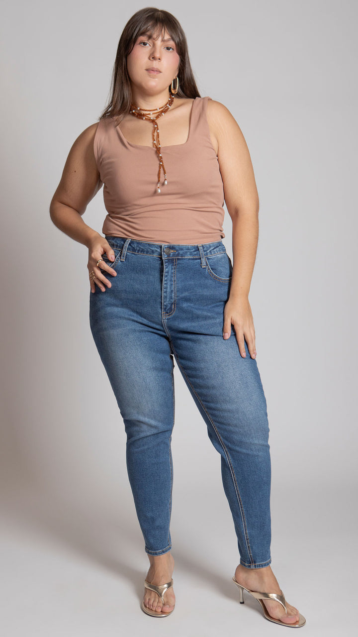 Pantalón High Rise Skinny Curvy Balam BL7446