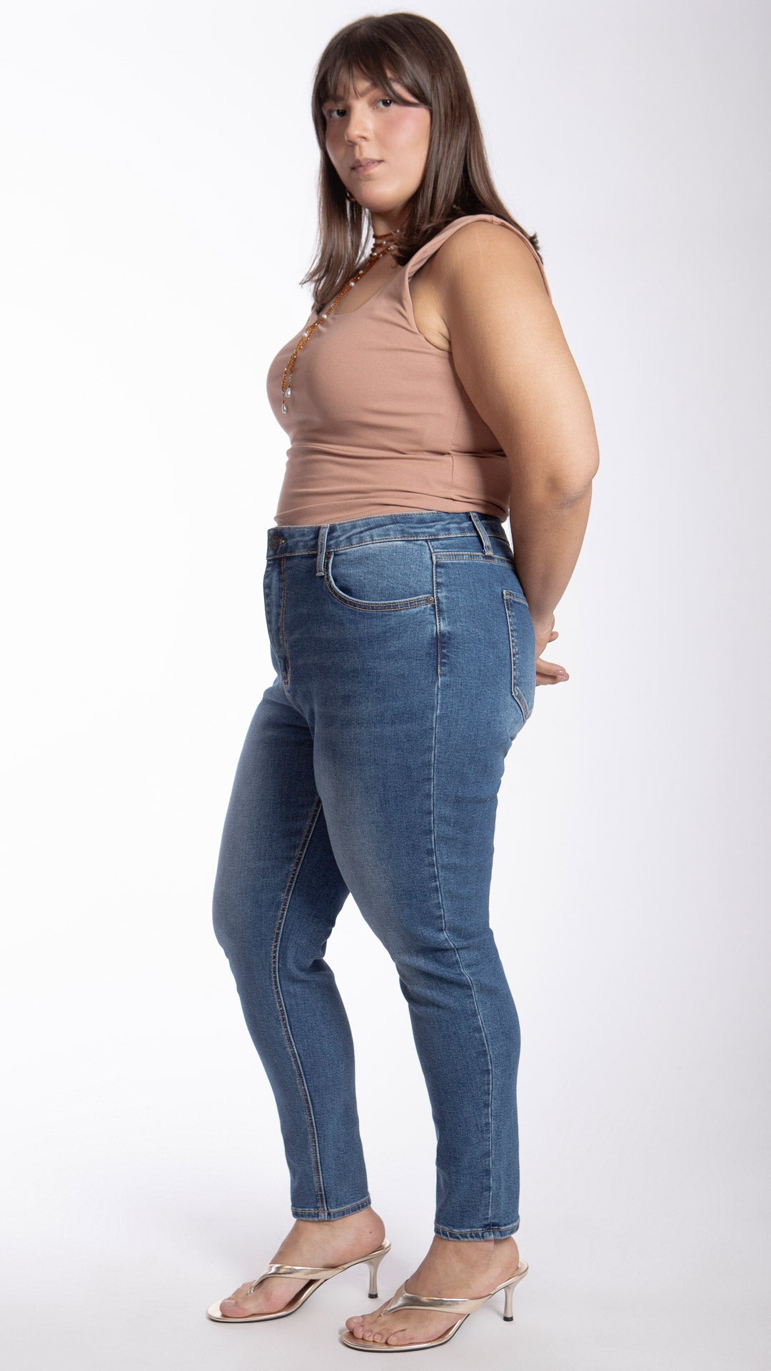 Pantalón High Rise Skinny Curvy Balam BL7446