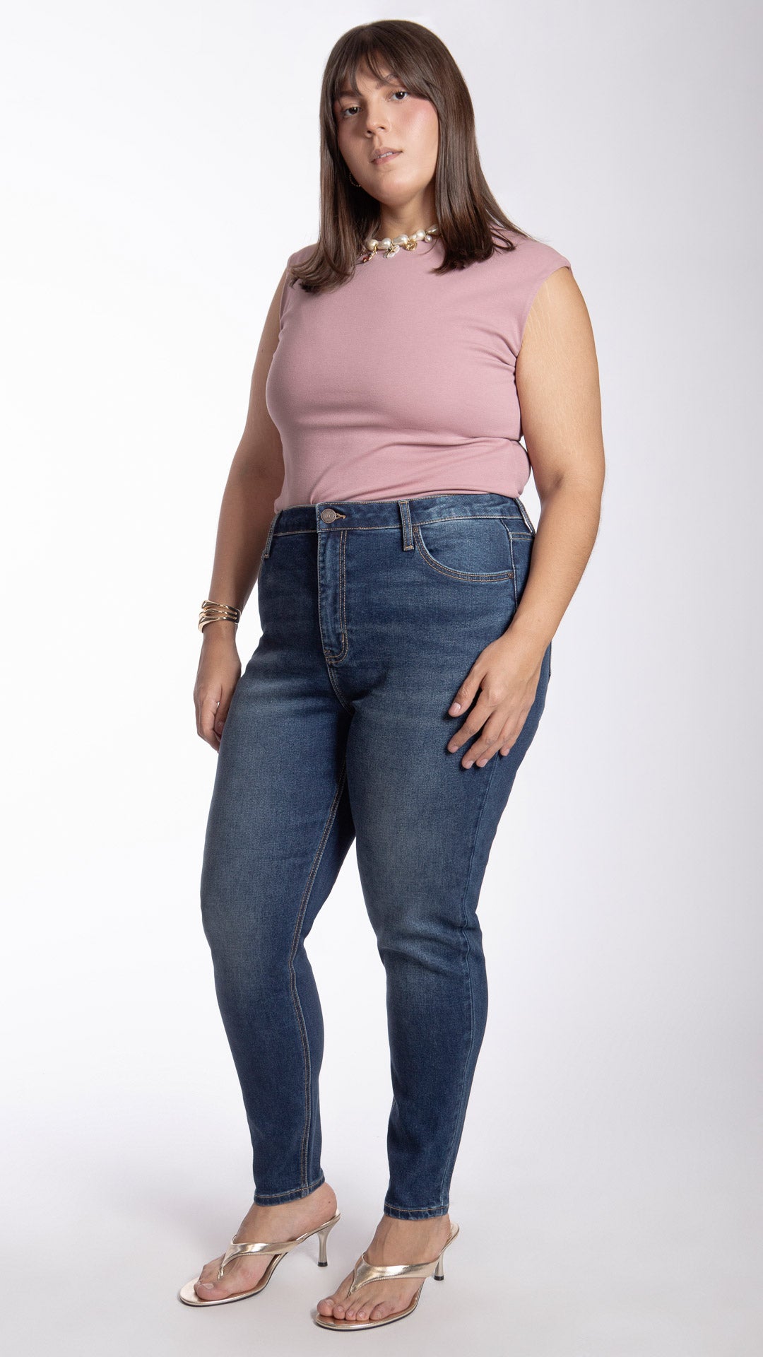 Pantalón High Rise Skinny Curvy Balam BL7446