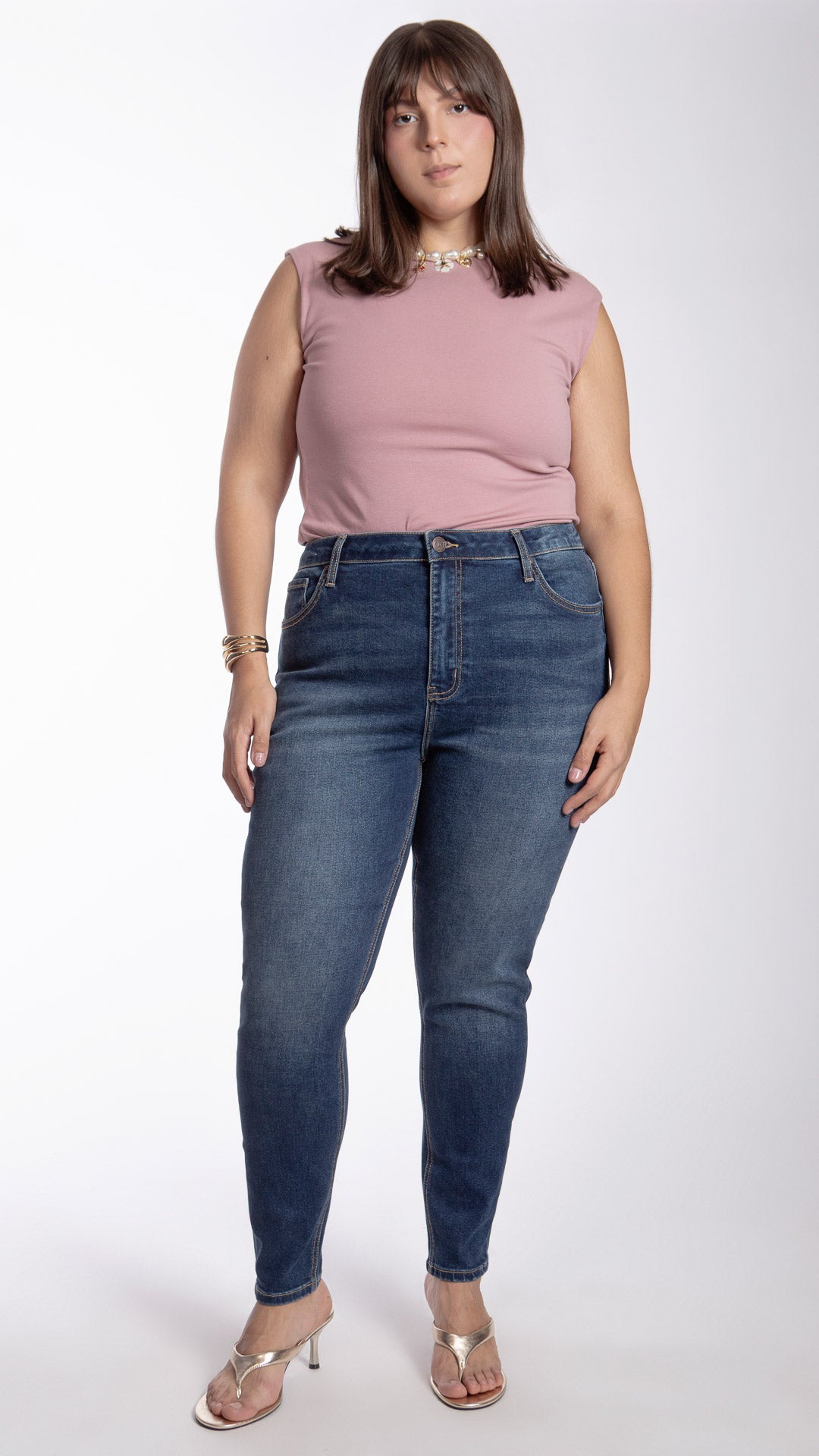 Pantalón High Rise Skinny Curvy Balam BL7446