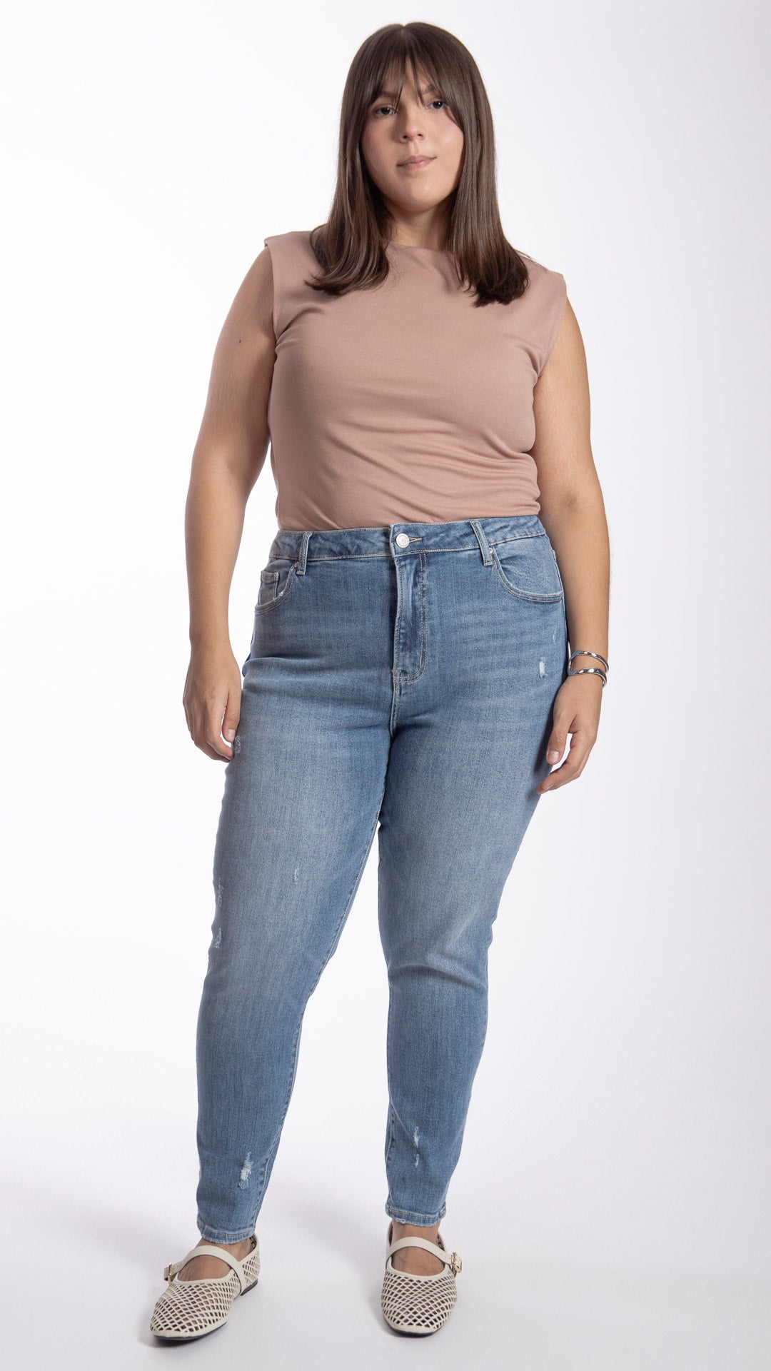 Pantalón High Rise Skinny Curvy Balam BL7494