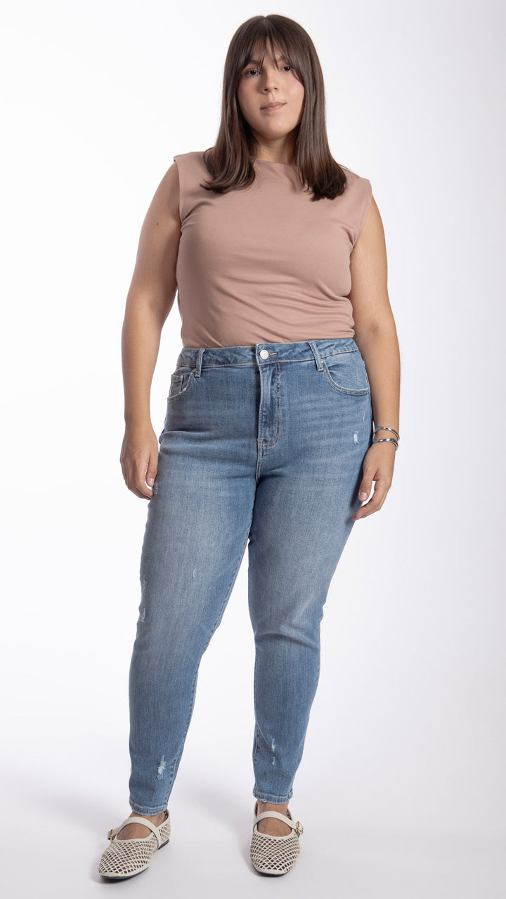 Pantalón High Rise Skinny Curvy Balam BL7494
