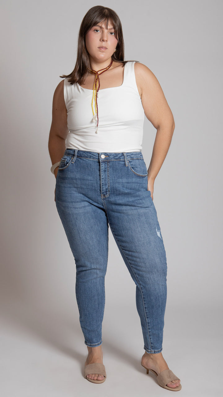 Pantalón High Rise Skinny Curvy Balam BL7495