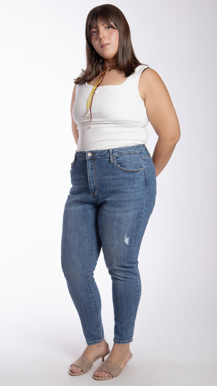 Pantalón High Rise Skinny Curvy Balam BL7495