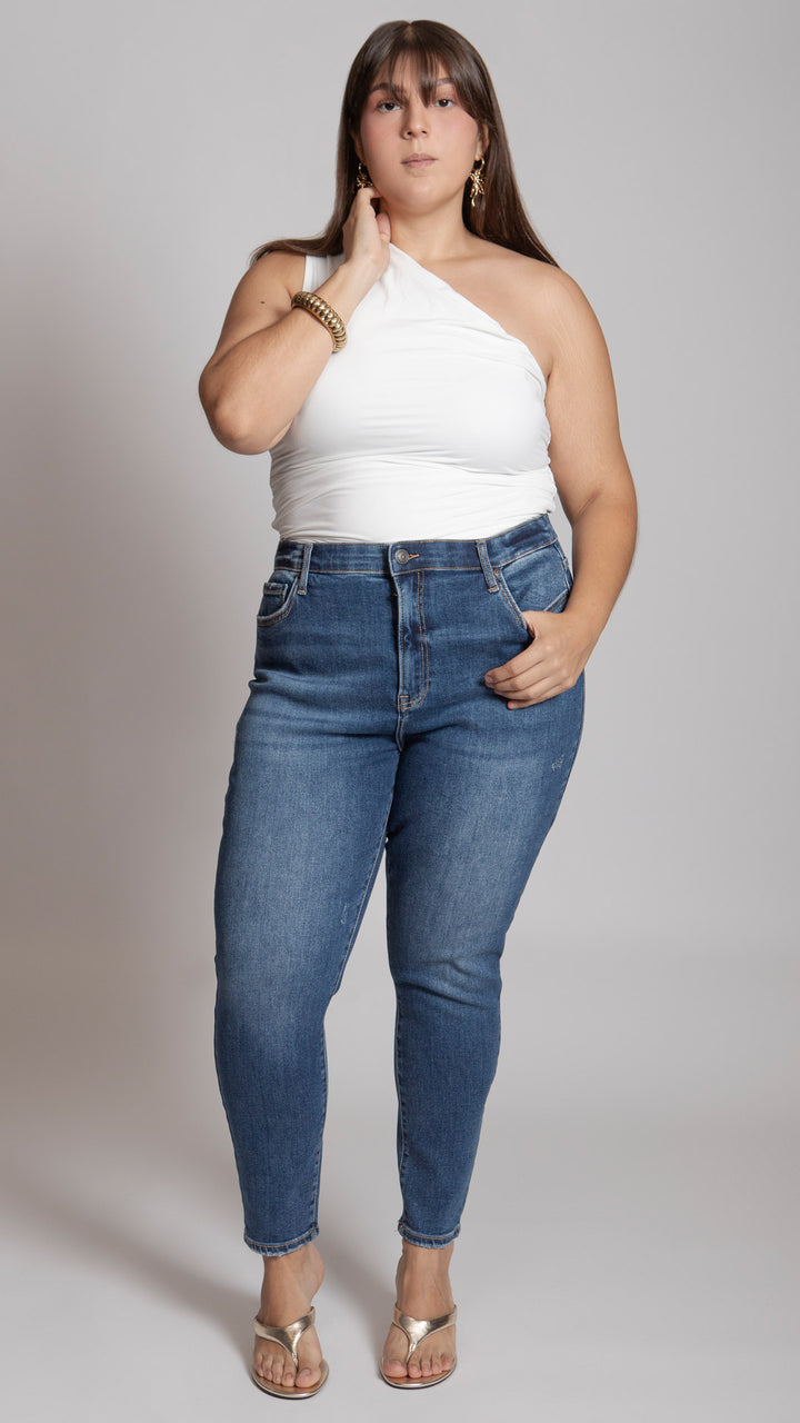 Pantalón High Rise Skinny Curvy Balam BL7496