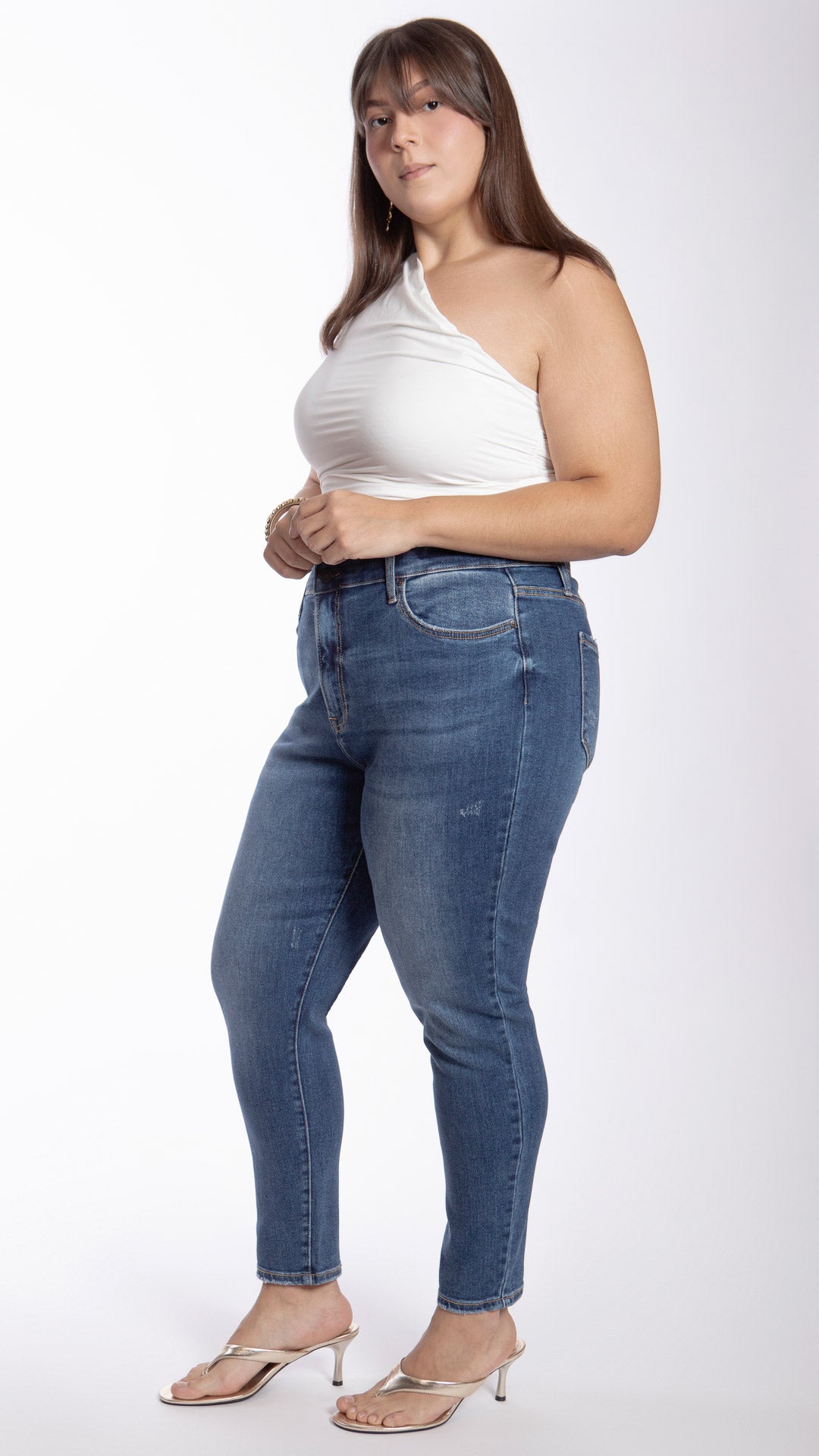 Pantalón High Rise Skinny Curvy Balam BL7496