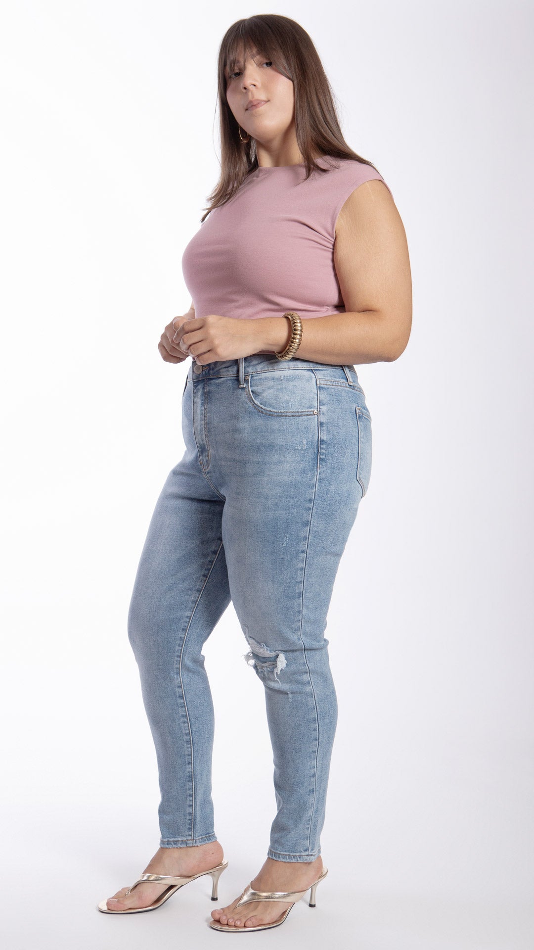 Pantalón High Rise Skinny Curvy Balam BL7497