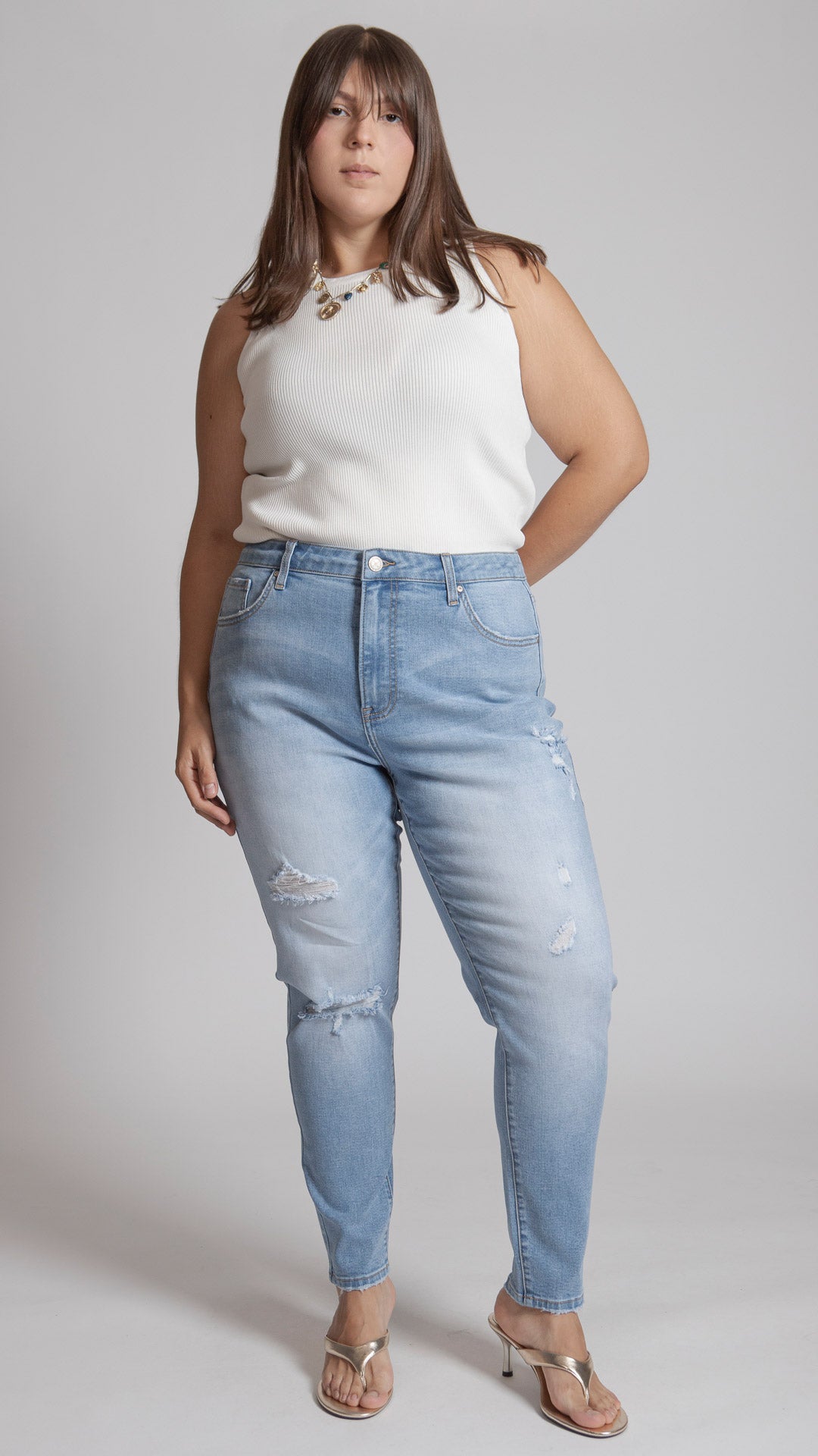 Pantalón High Rise Skinny Curvy Balam BL7529