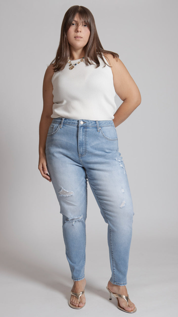 Pantalón High Rise Skinny Curvy Balam BL7529