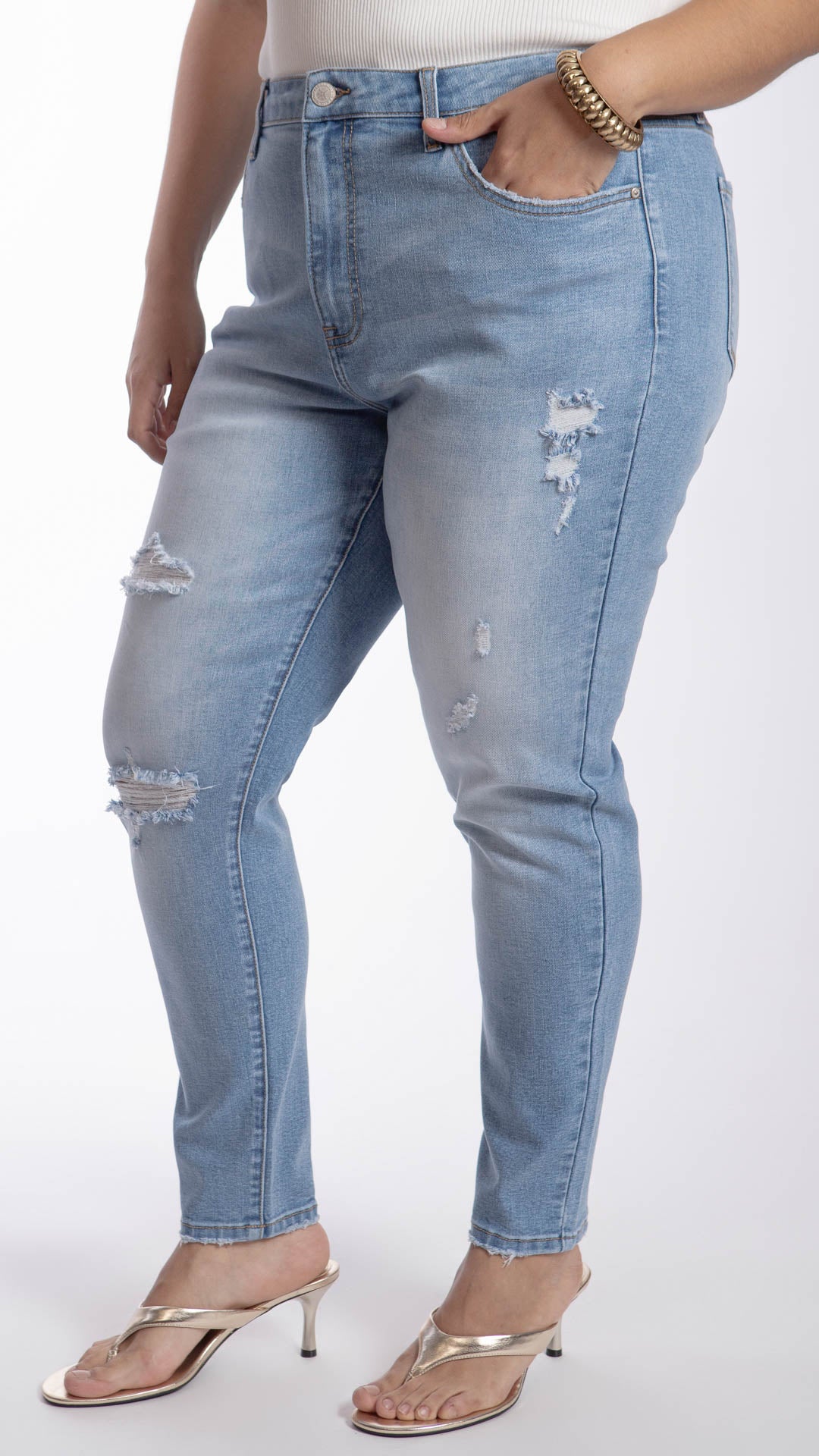 Pantalón High Rise Skinny Curvy Balam BL7529
