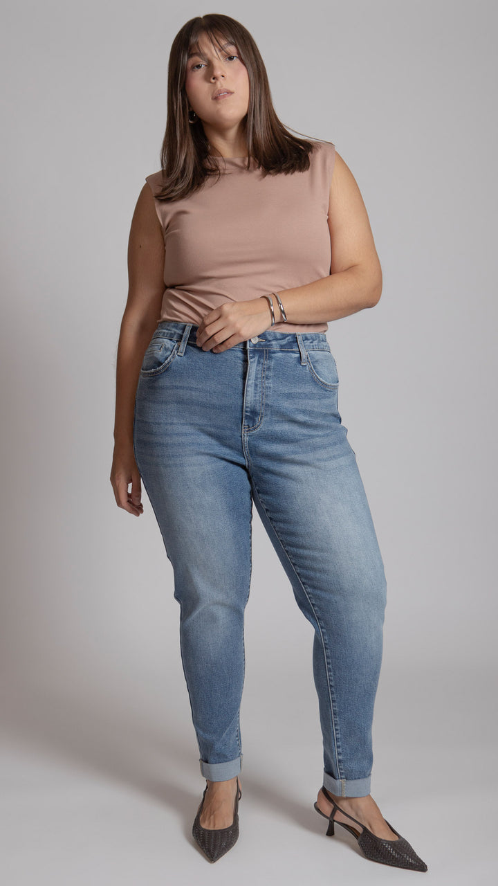 Pantalón High Rise Skinny Curvy Balam BL7584