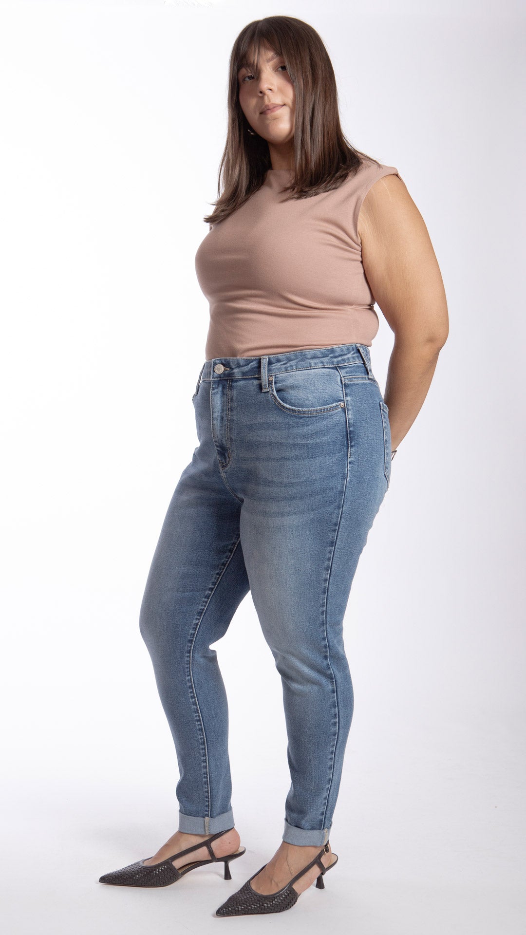 Pantalón High Rise Skinny Curvy Balam BL7584