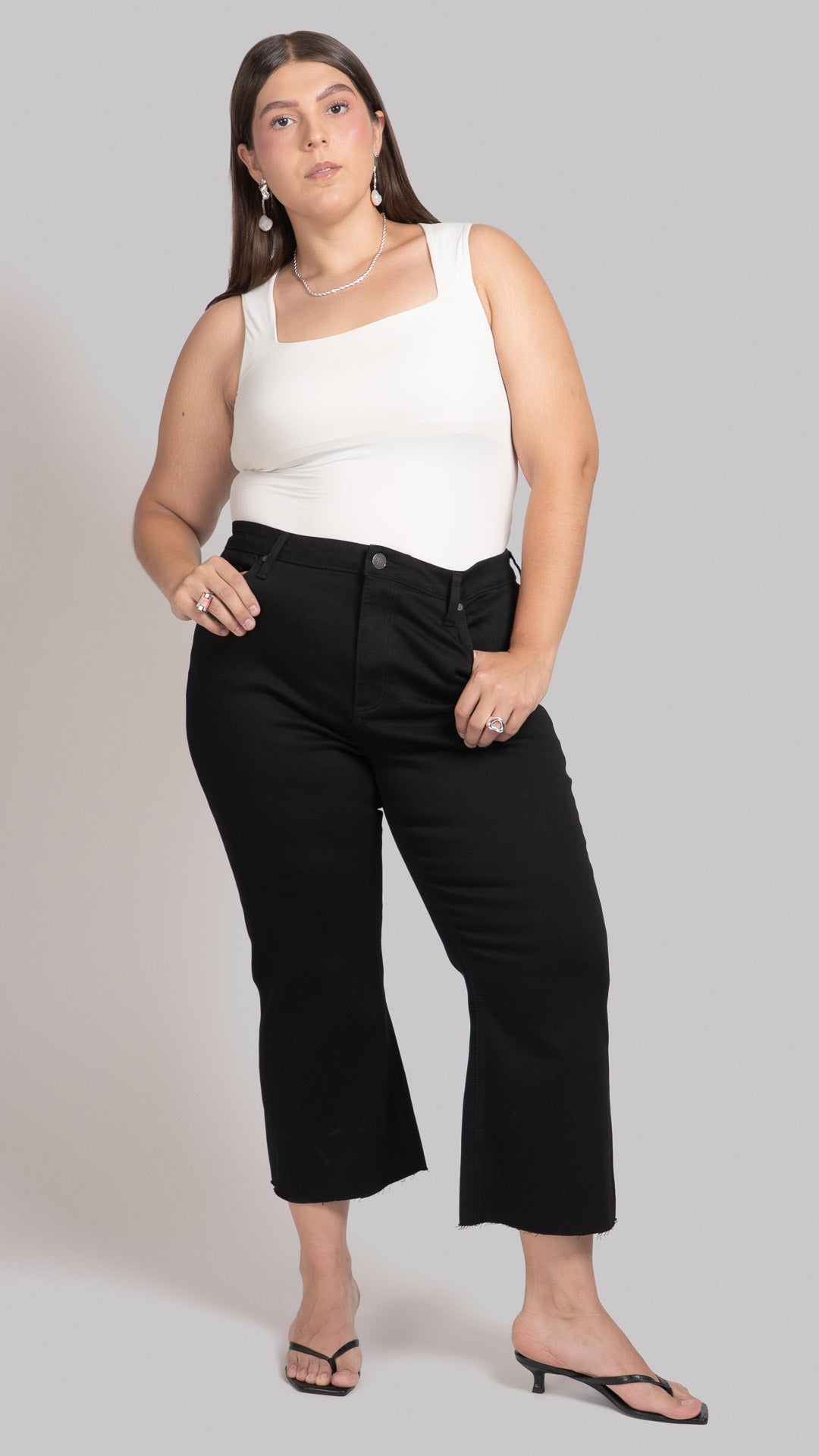 Pantalón Cropped Flare Curvy Balam BL7606