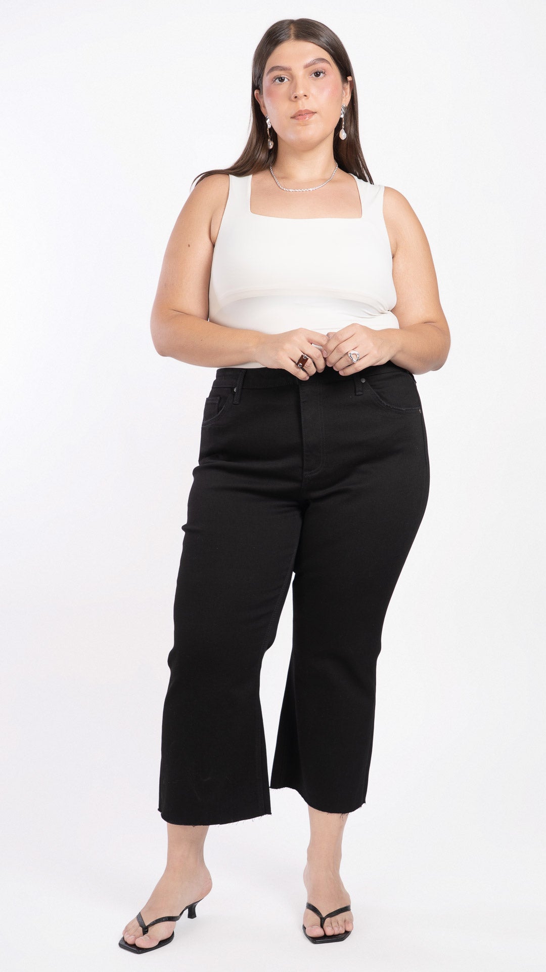 Pantalón Cropped Flare Curvy Balam BL7606