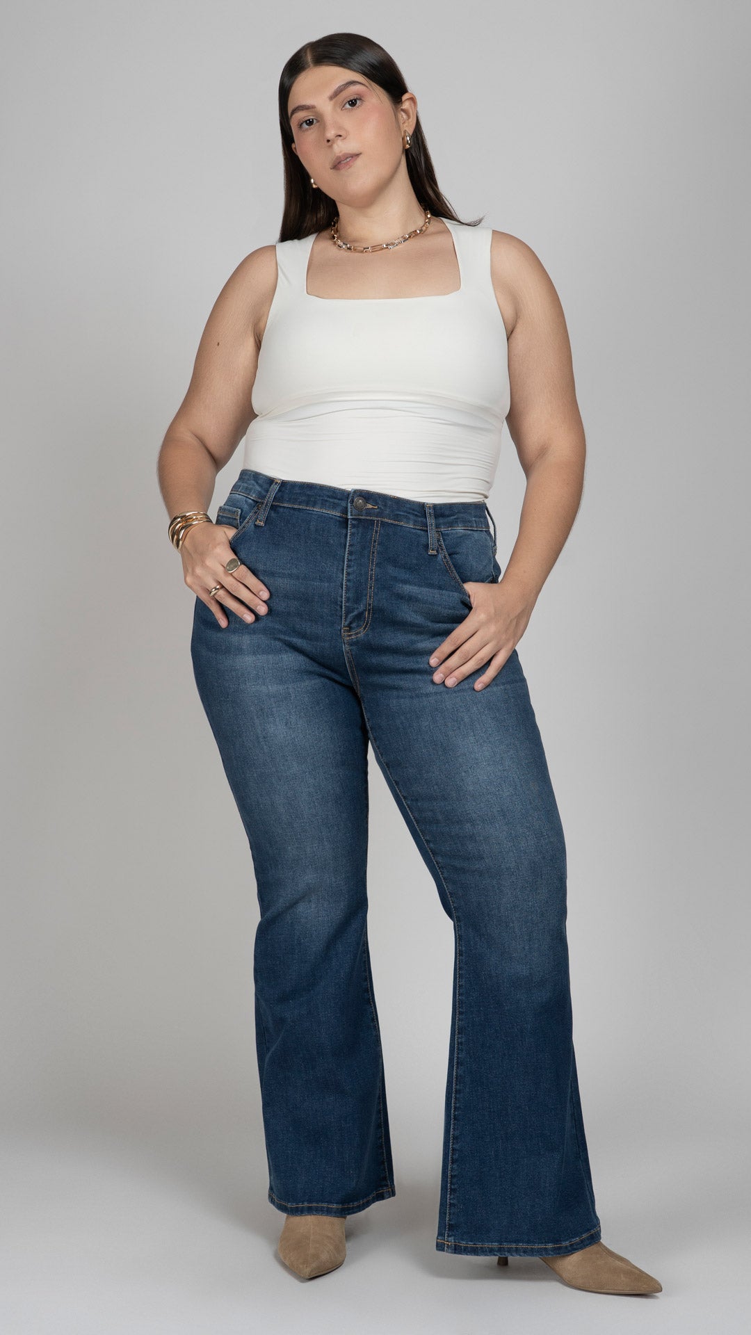Pantalón Flare Curvy Balam BL7634