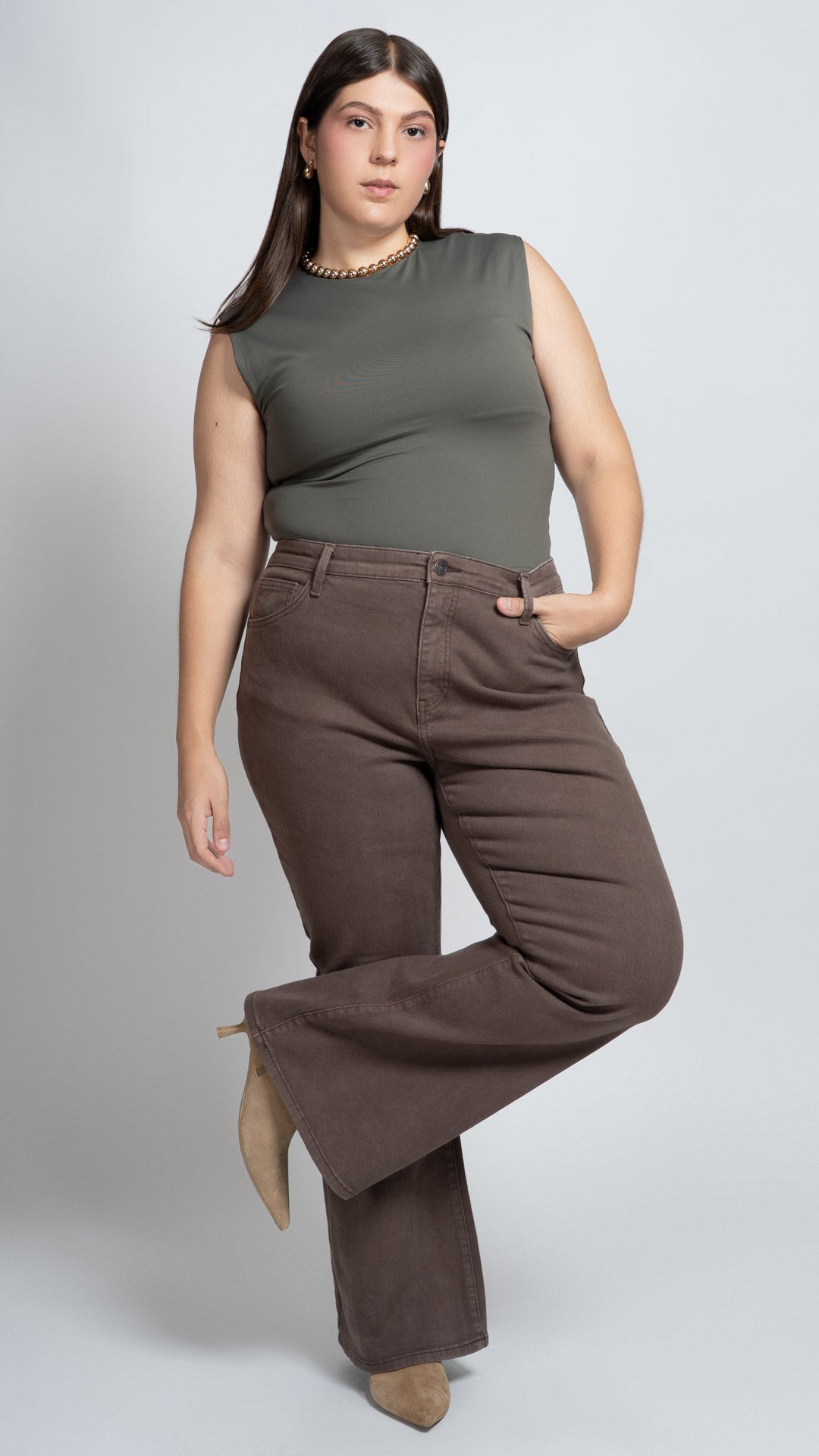 Pantalón Flare Curvy Balam BL7637