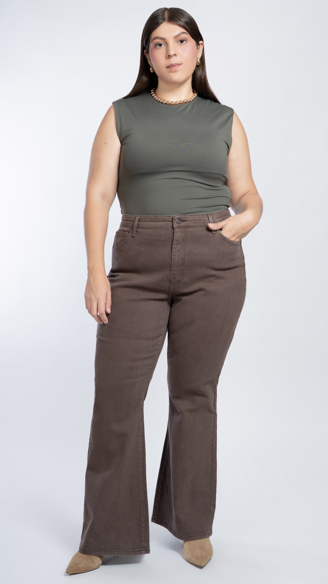 Pantalón Flare Curvy Balam BL7637