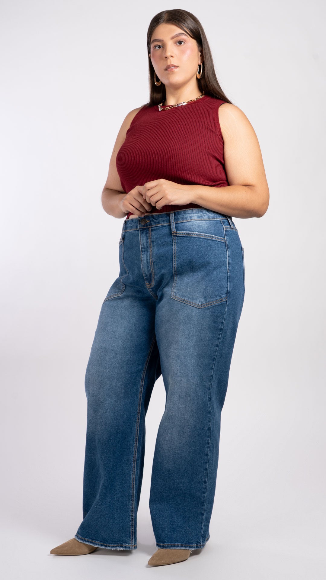 Pantalón Wide Leg Curvy Balam BL7671