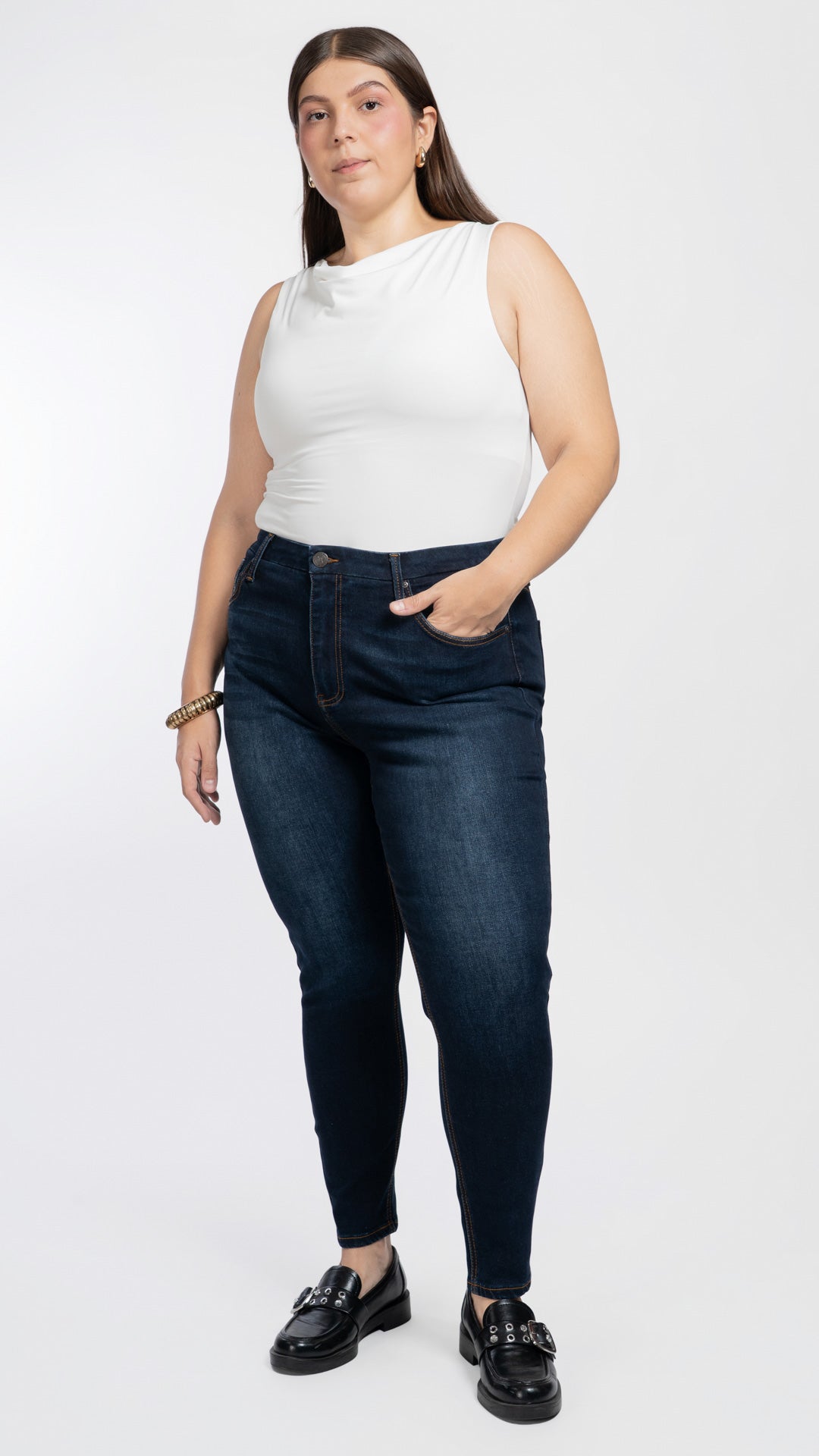 Pantalón High Rise Skinny Curvy Balam BL7681