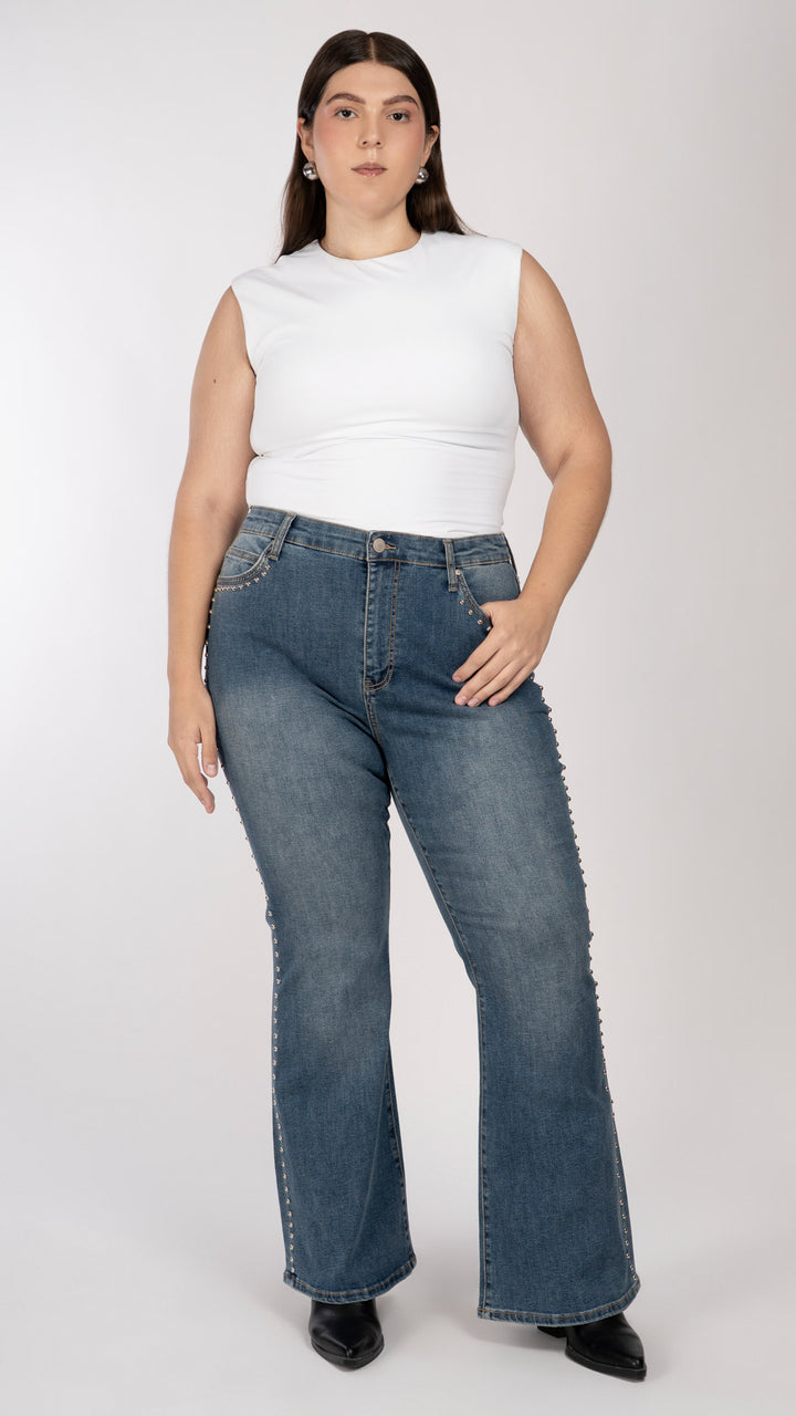 Pantalón Flare Curvy Balam BL7730